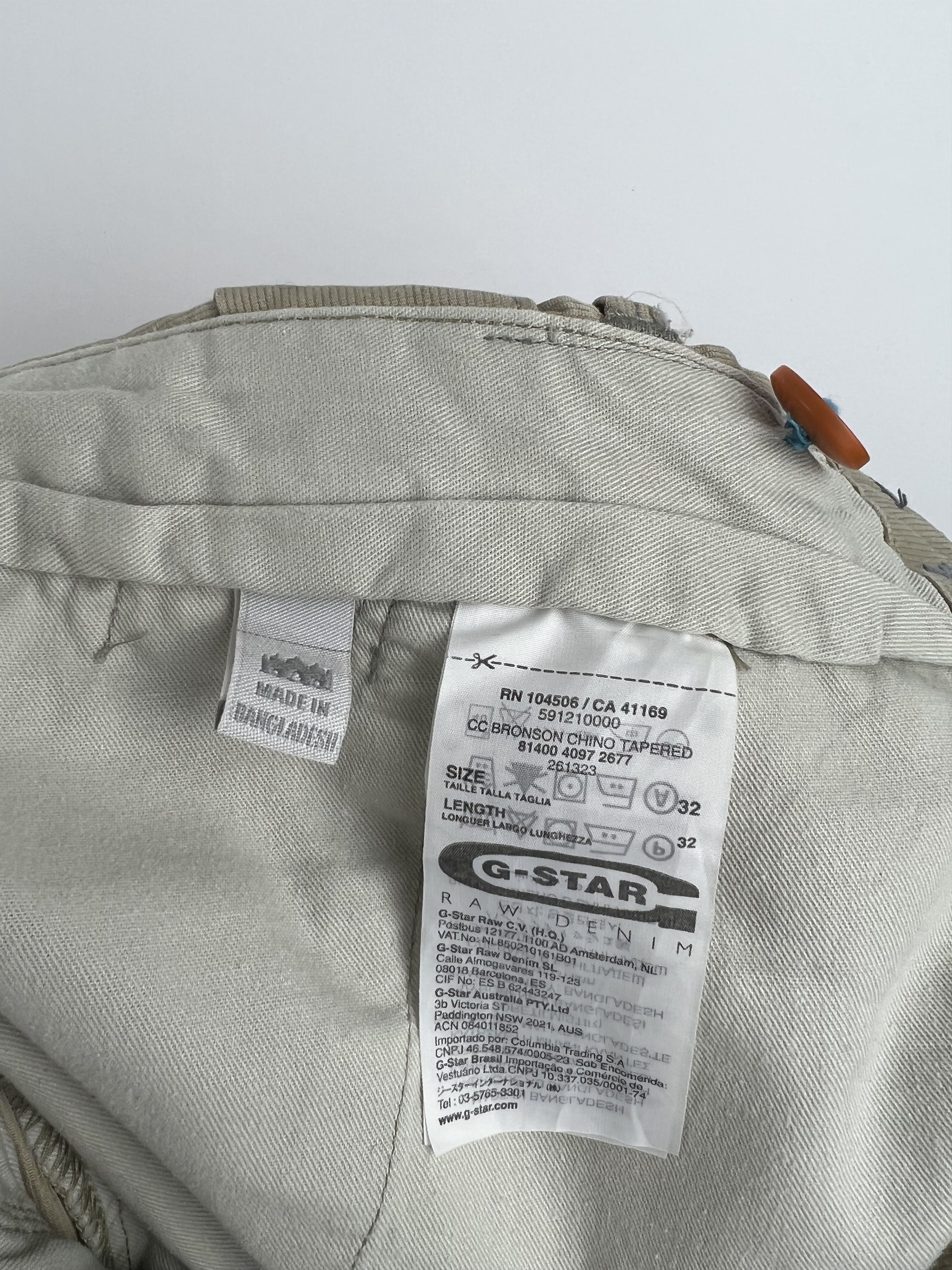G-Star G Star Raw Bronson Chino Tapered Pants Size 32x32 Size US 32 / EU 48 - 7 Thumbnail