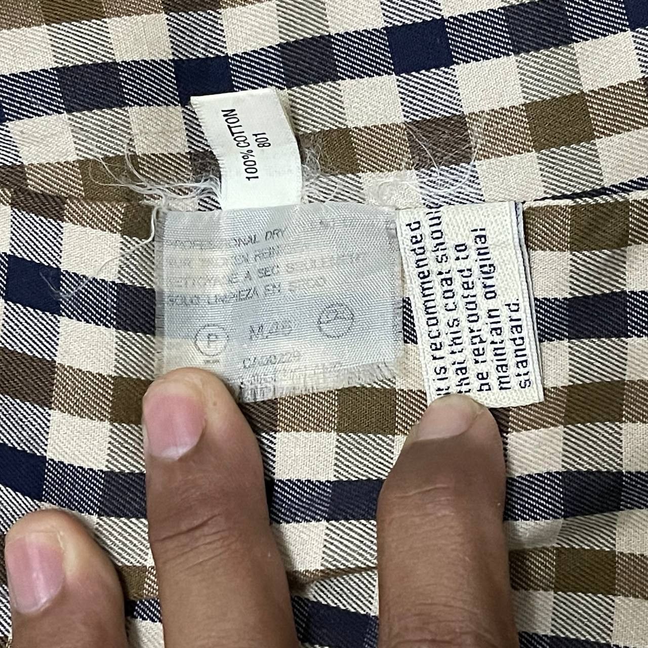 Aquascutum Vintage Aquascutum of London Trench Coat Checkered Size US M / EU 48-50 / 2 - 15 Thumbnail