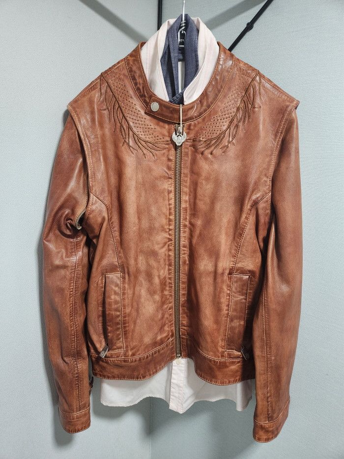 Frankie Morello FRANKIE MORELLO by damir doma brown leather jacket Size US S / EU 44-46 / 1 - 4 Thumbnail