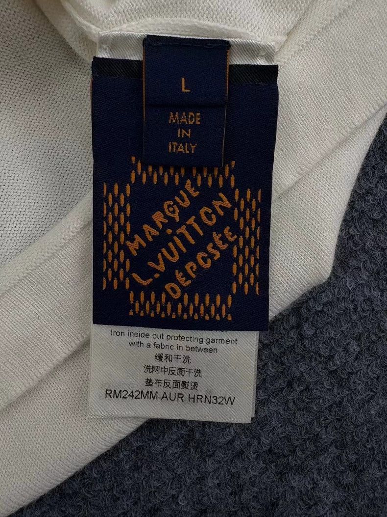 Louis Vuitton LOUIS VUITTON Knitted small flower logo short sleeve 2504-N Size US L / EU 52-54 / 3 - 6 Thumbnail