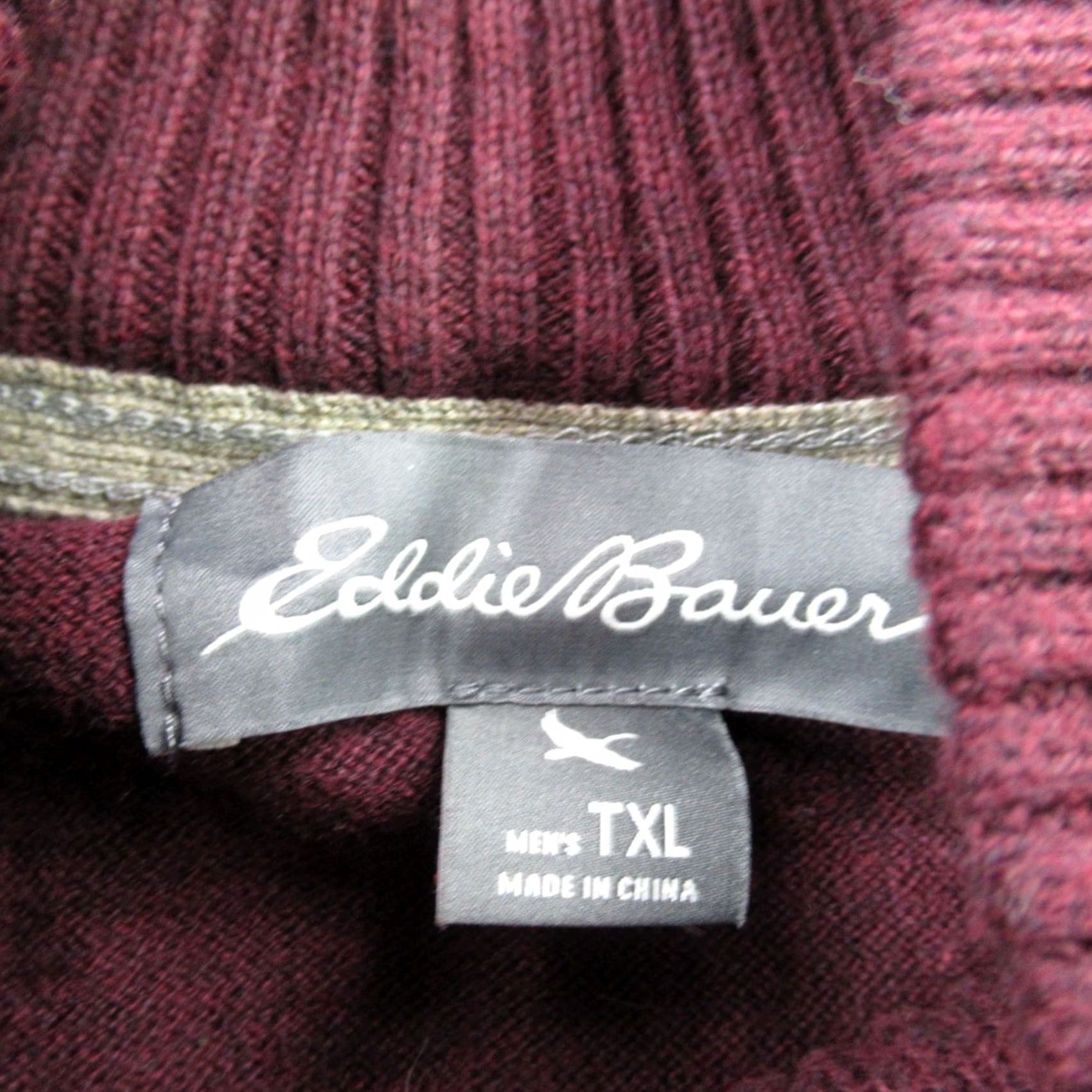Eddie Bauer Eddie Bauer SweatEr Mens XL Burgundy Long Sleeve 1/4 Zip Pullover Outdoors Size US XL / EU 56 / 4 - 4 Thumbnail