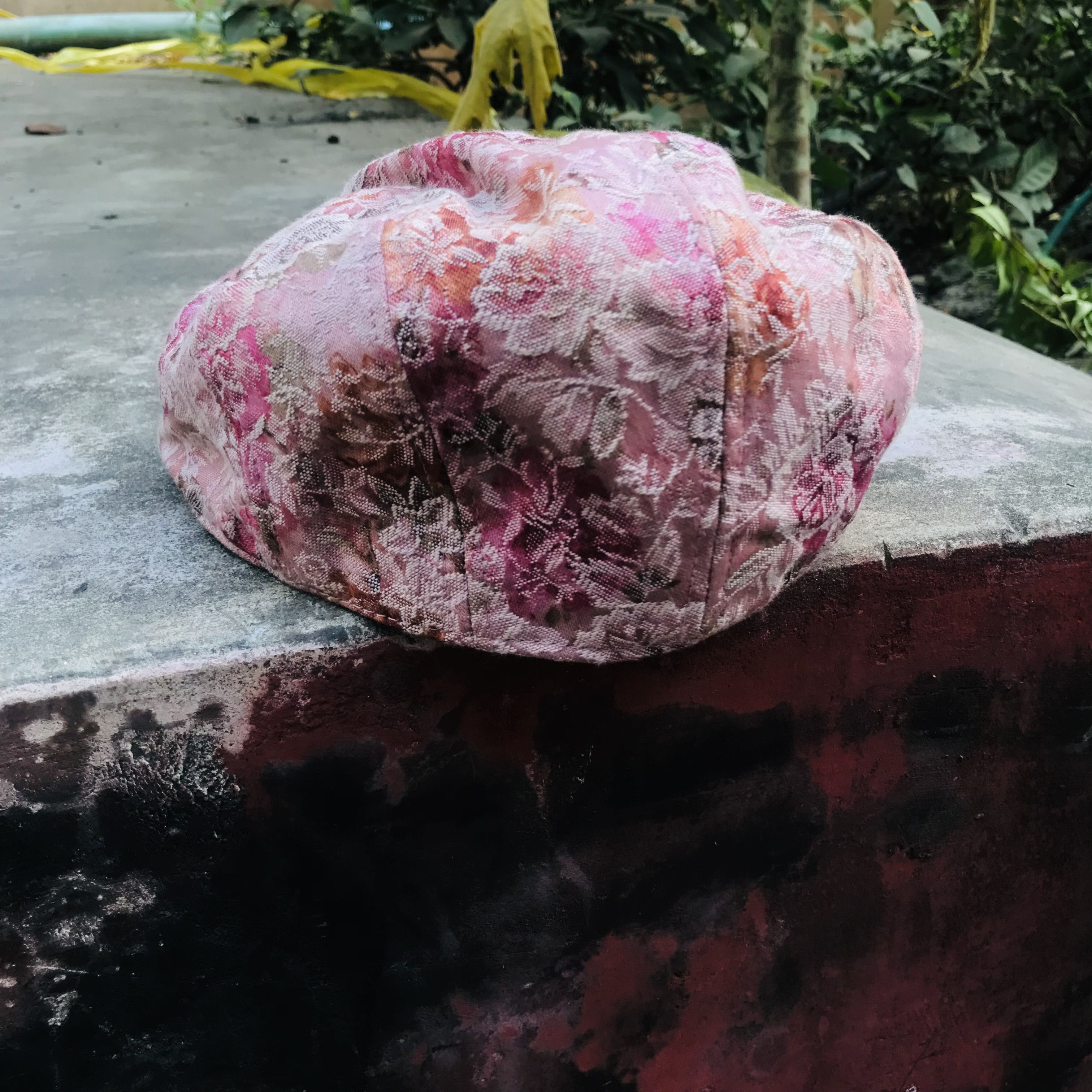 Vintage Vintage Japanese Floral Flat Hat Size ONE SIZE - 3 Thumbnail