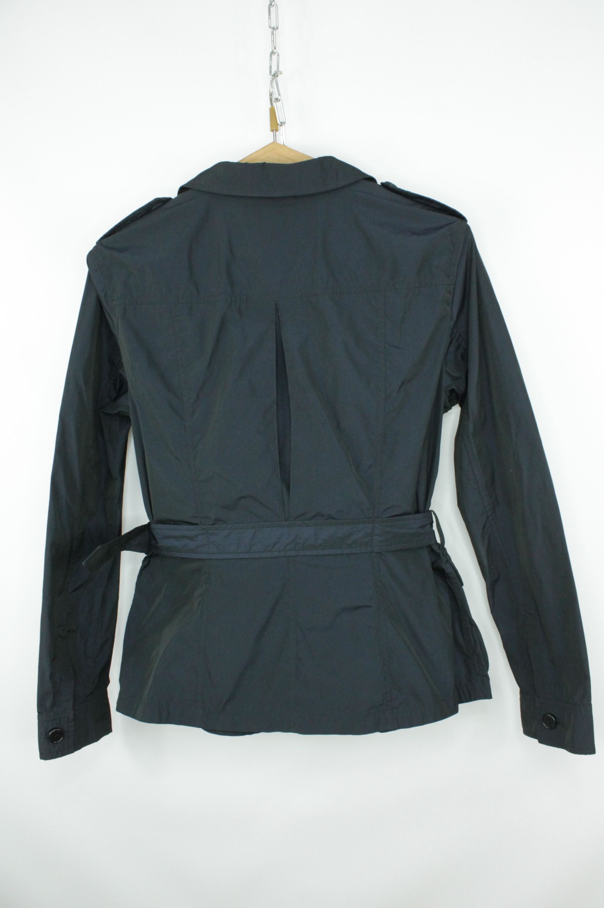 Aspesi × Designer Aspesi Belted Safari Navy Jacket Women's Size XL / US 12-14 / IT 48-50 - 8 Thumbnail