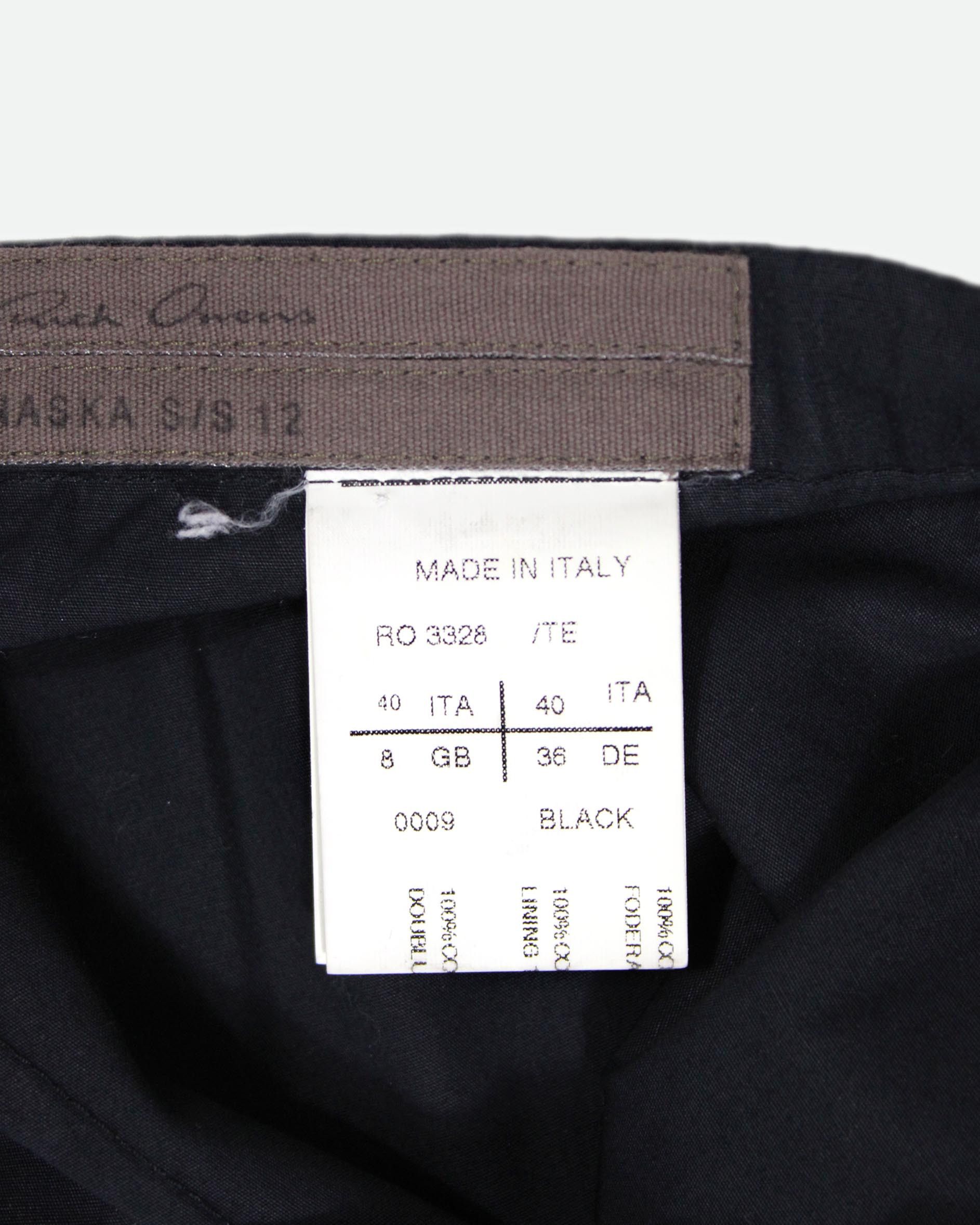Rick Owens SS12 Naska Pencil Skirt - EU 40 - Black Size 27" / US 4 / IT 40 - 4 Thumbnail
