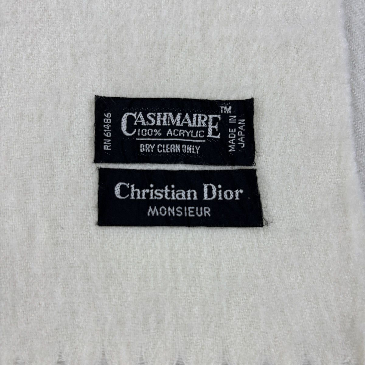 Christian Dior Monsieur Christian Dior Scarf # D746 # Muffler # Neckwear Size ONE SIZE - 2 Thumbnail