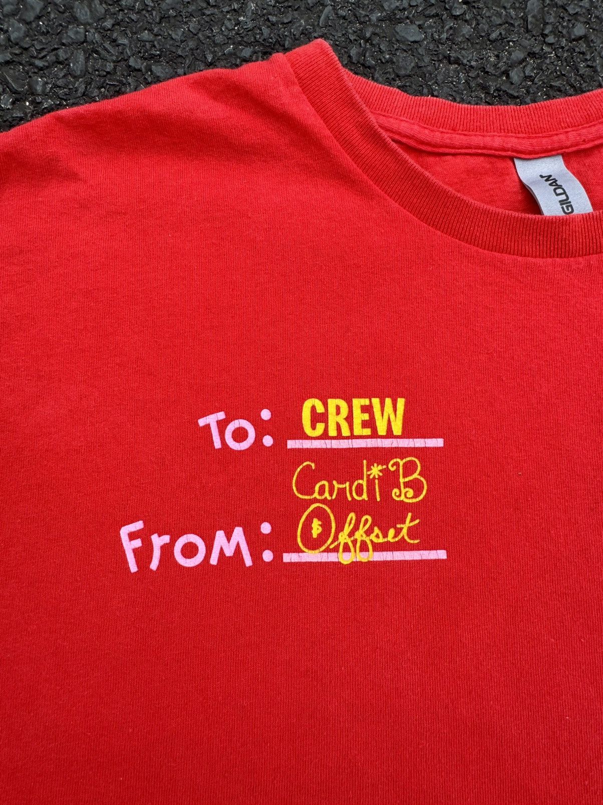Rap Tees × Travis Scott McDonald’s Cardi B Offset Work Uniform Rap T-Shirt Size US XL / EU 56 / 4 - 5 Thumbnail