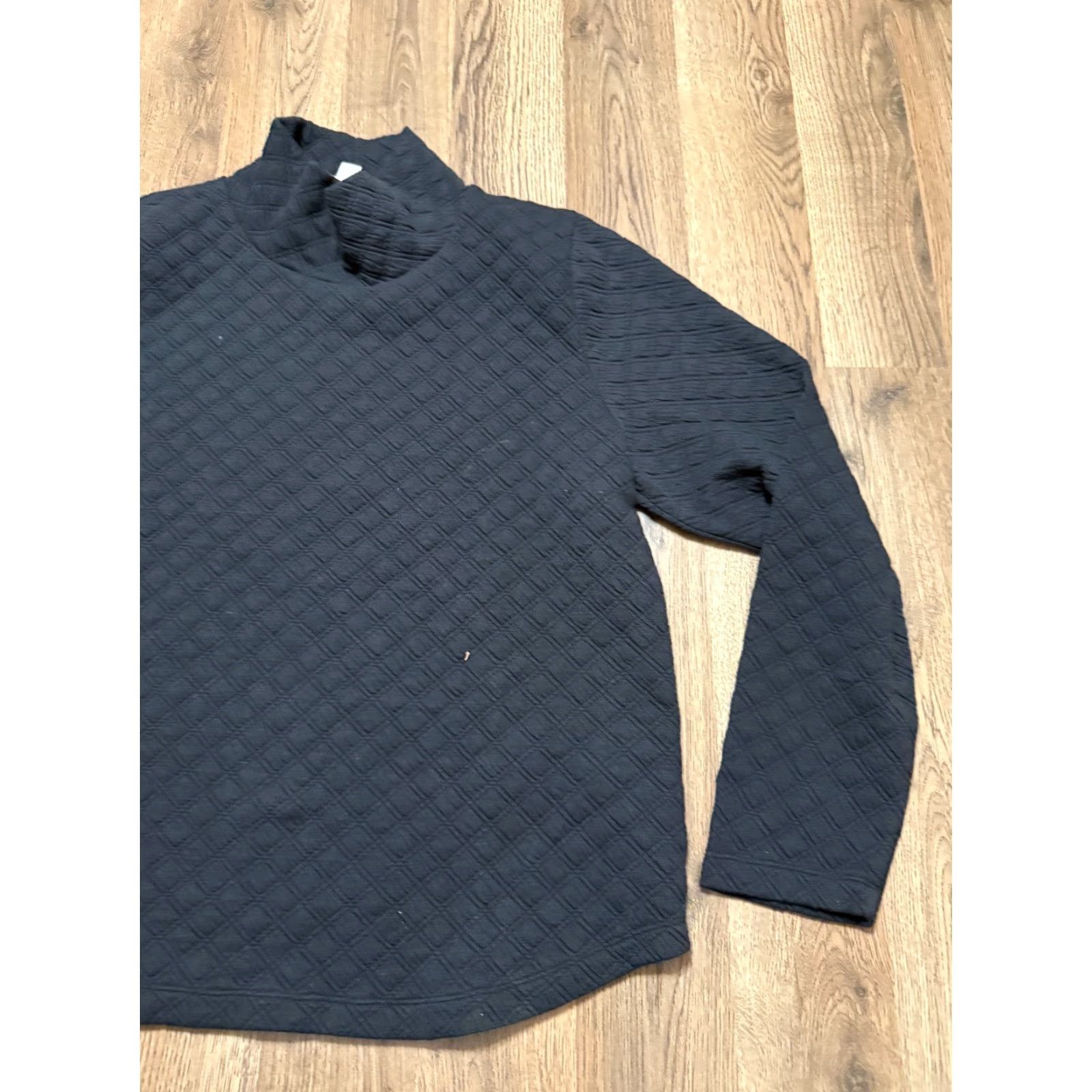J.Crew J. Crew Shirt Women's Large Black Long Sleeve Mock Neck Pullover VINTAGE? (no) Shirt -> Shirt Size L / US 10 / IT 46 - 4 Thumbnail
