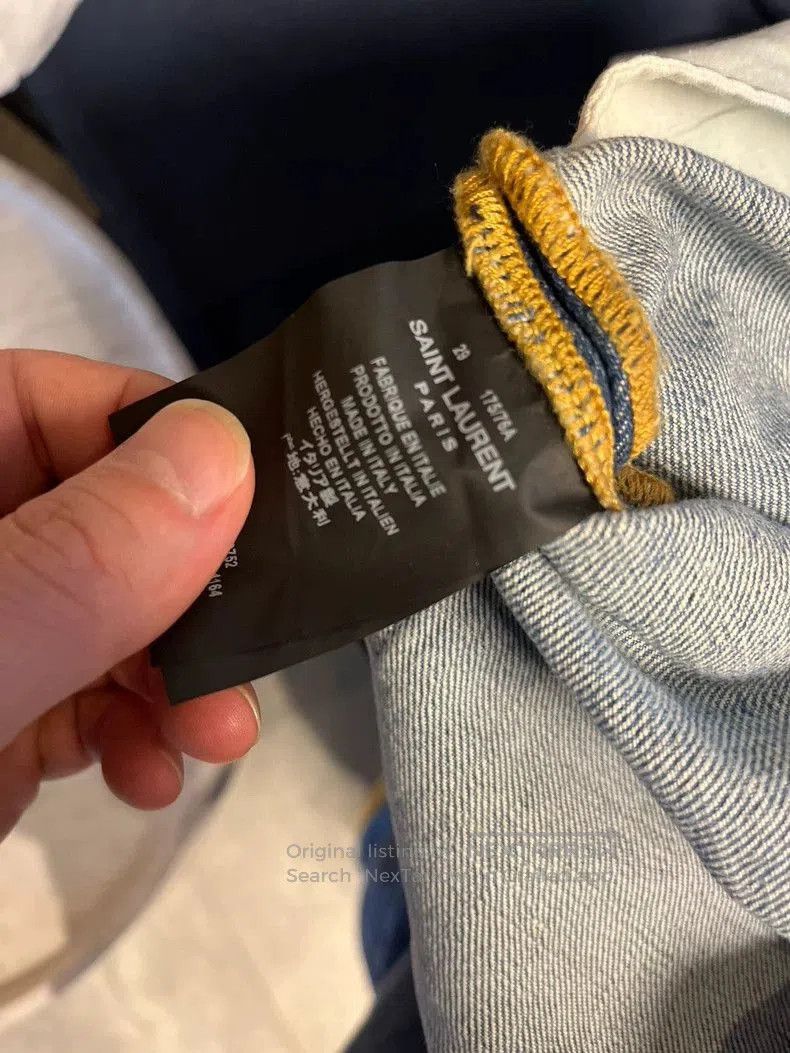 Yves Saint Laurent YSL Men's Classic Jeans Size 29. Size US 29 - 4 Thumbnail
