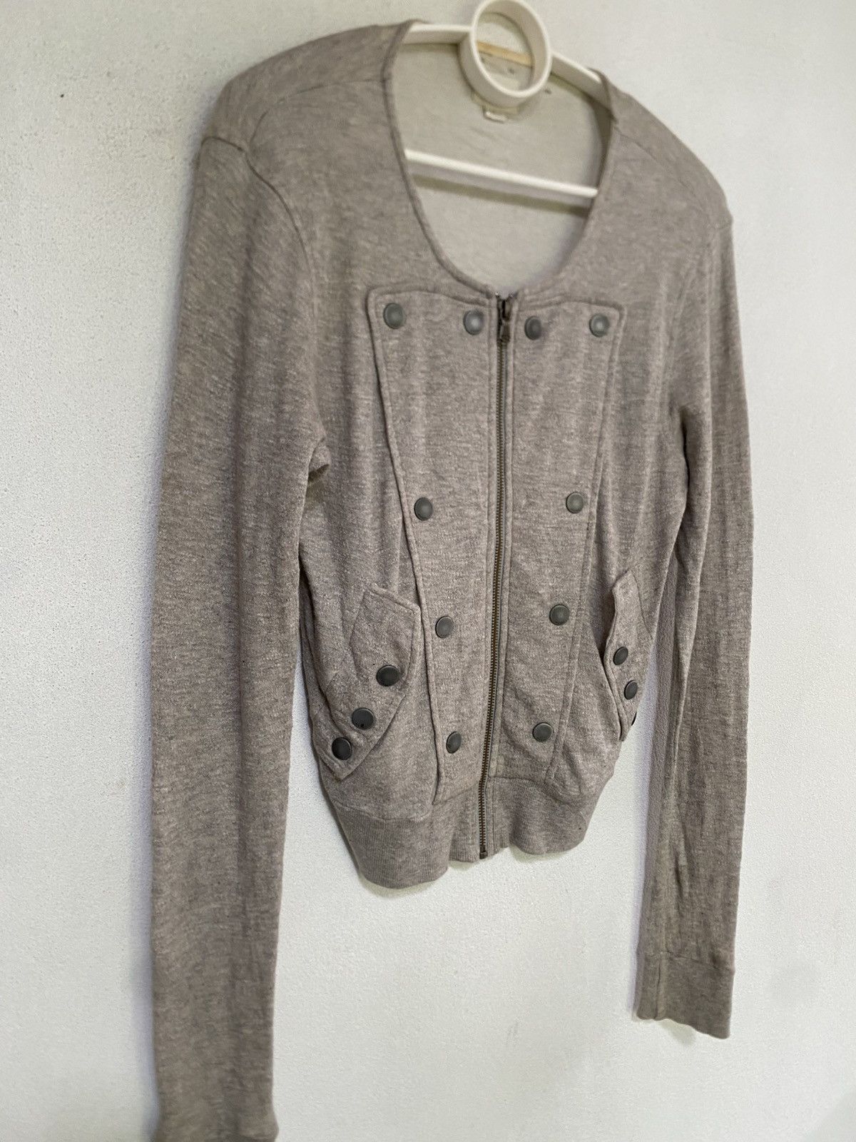 Diesel × Japanese Brand Diesel Crop Top Zip Up Shirt Size S / US 4 / IT 40 - 2 Thumbnail