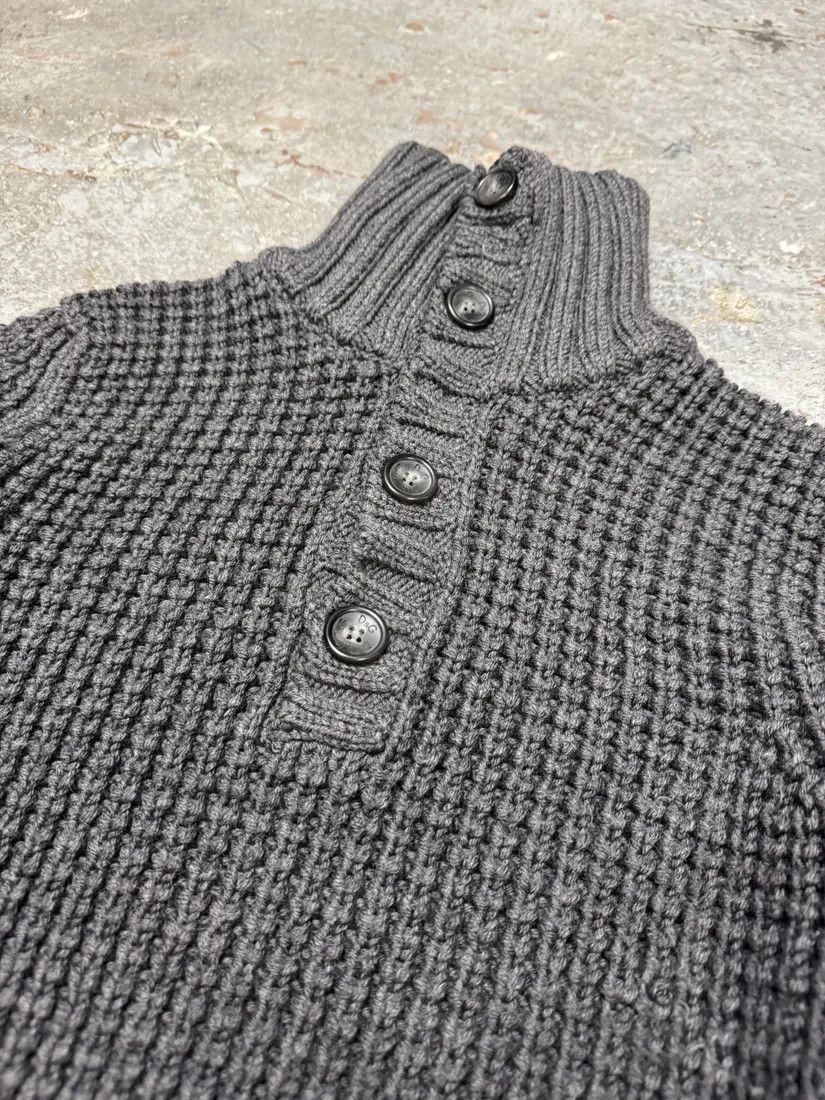 Dolce & Gabbana × Vintage 2000s Dolce & Gabbana Quilted Wool Buttoned Sweater Size US M / EU 48-50 / 2 - 8 Thumbnail