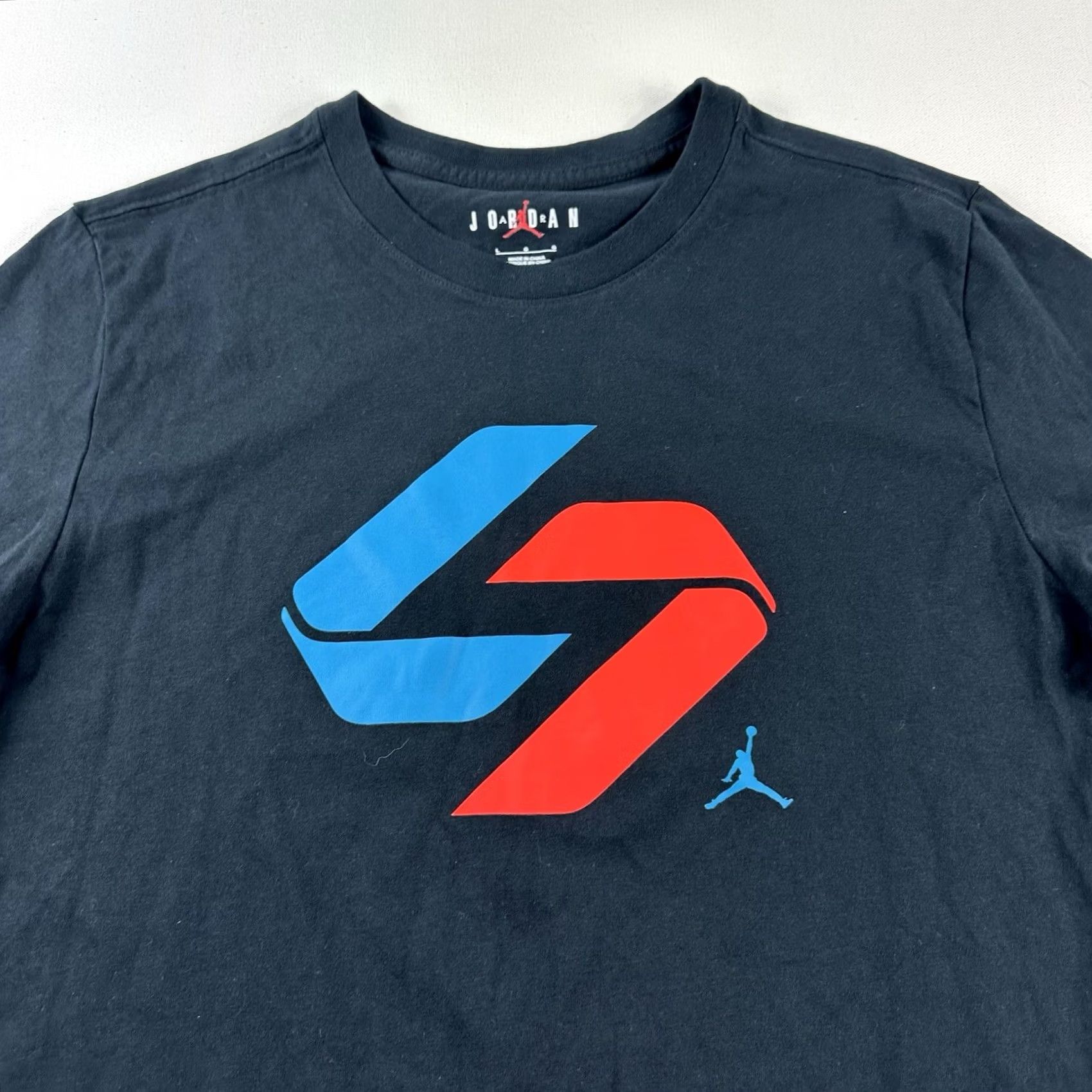Jordan Brand VINTAGE Jordan Nike Air T-Shirt Logo Jumpman Men's Large Crew Neck Black Size US L / EU 52-54 / 3 - 3 Thumbnail