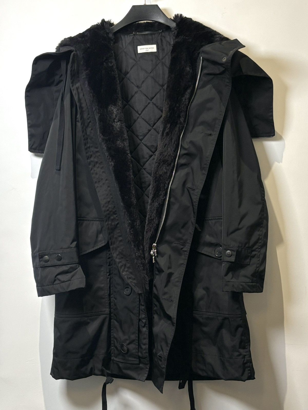 Dries Van Noten Dries Van Noten | AW2018 Black Panther Parka Size US S / EU 44-46 / 1 - 9 Thumbnail