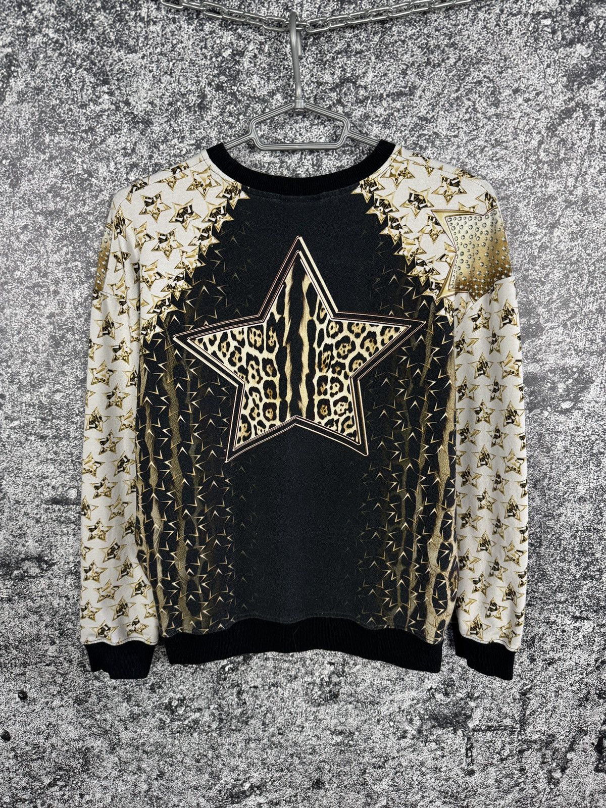 Just Cavalli Just Cavalli Golden Printed Sweatshirt Made in Italy Size 42 Size M / US 6-8 / IT 42-44 - 9 Thumbnail