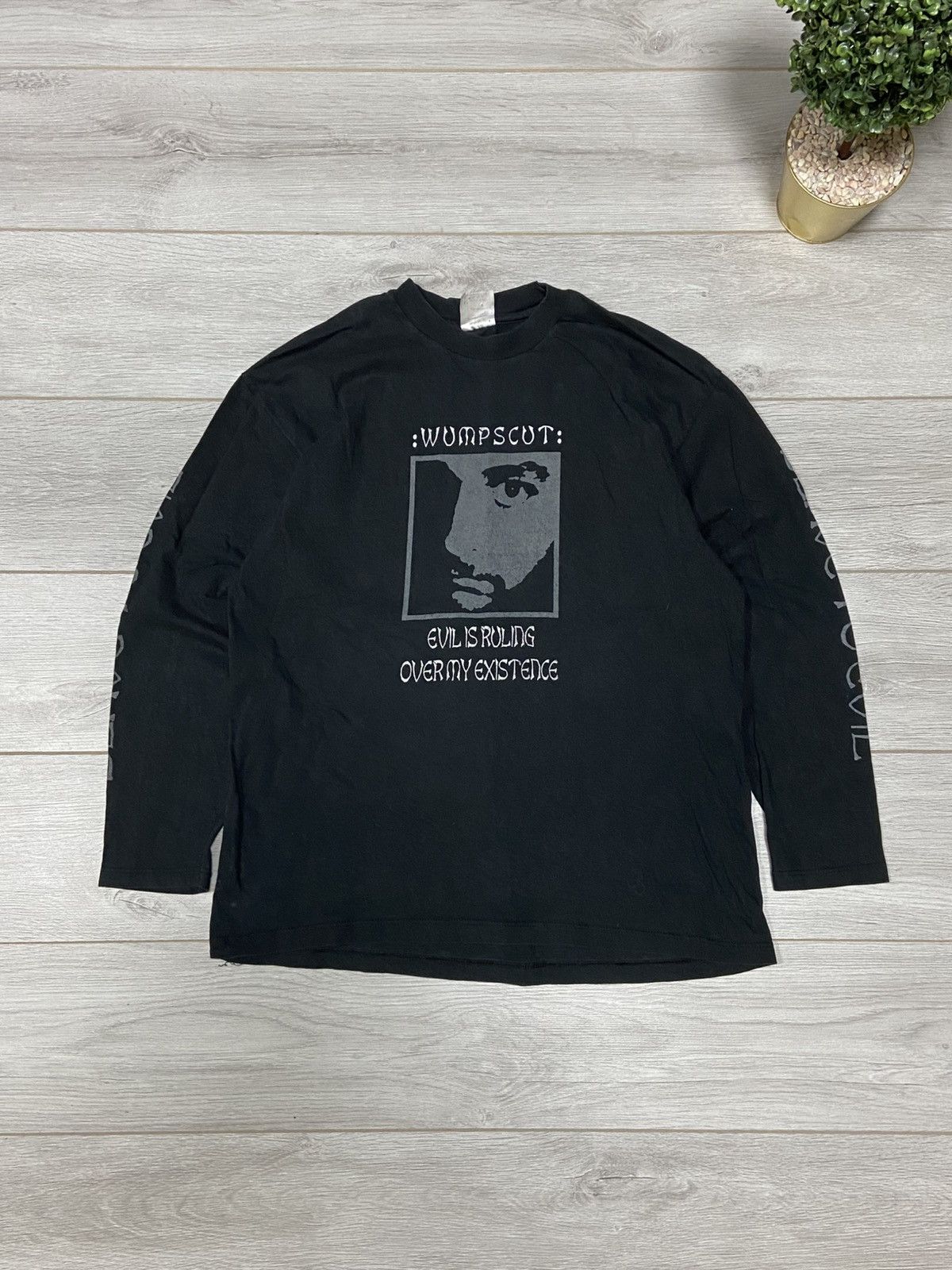 Band Tees Vintage Wumpscut Slave to Evil metal rock longsleeve 90’s Size US XL / EU 56 / 4 - 1 Thumbnail