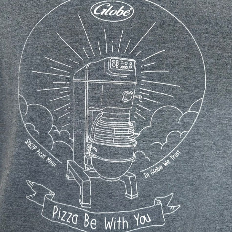 Gildan Globe SP62P Pizza Mixer T Shirt Mens Size Large Gray In Globe We Trust T-Shirt Mens Large Gray Globe SP62P Pizza Mixer Size US L / EU 52-54 / 3 - 3 Thumbnail