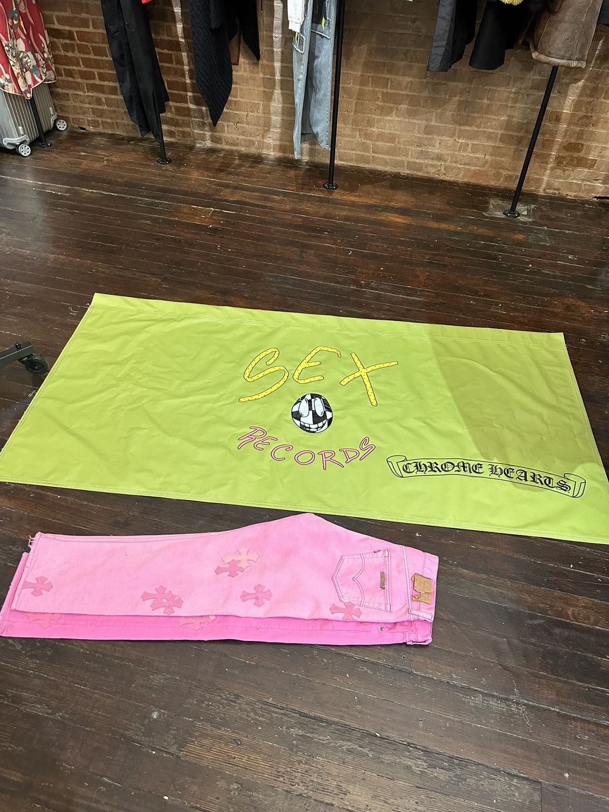 CHROME HEARTS HUGE SEX RECORDS MATTY BOY FLAG BANNER