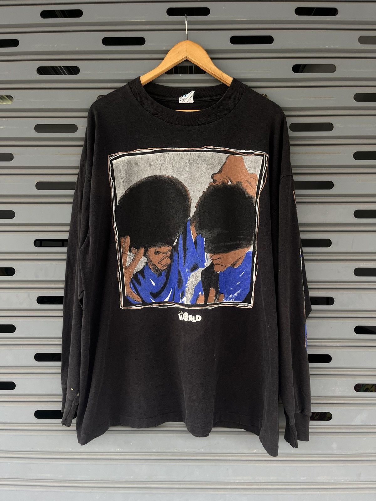 Rap Tees Vintage DJ RAP ddtp WORLD Collection 90’s Long Sleeve Shirt Size US XXL / EU 58 / 5 - 2 Thumbnail