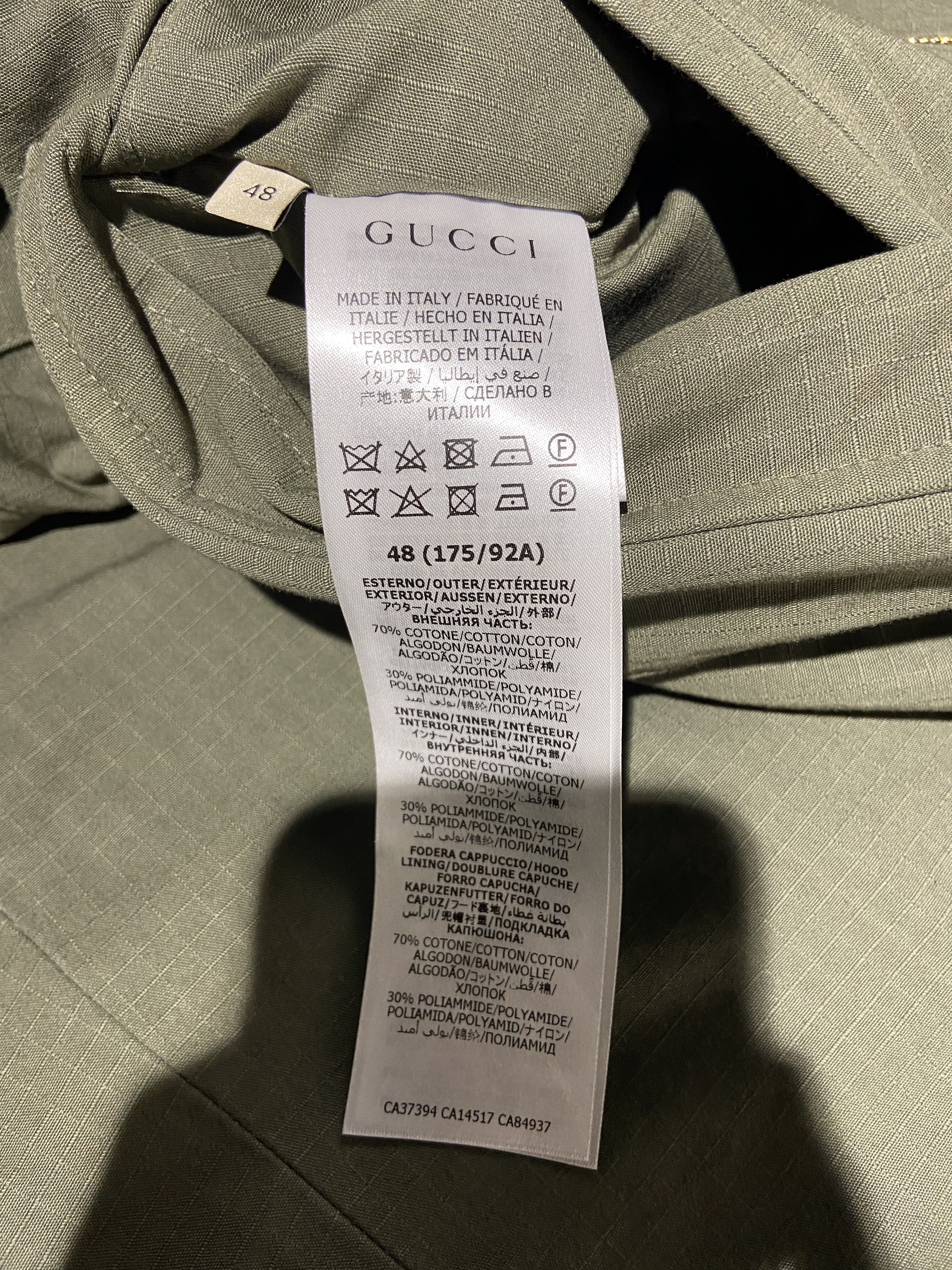 Gucci Gucci Reversible Web Stripe Hooded Jacket Olive/Black Size US M / EU 48-50 / 2 - 10 Thumbnail