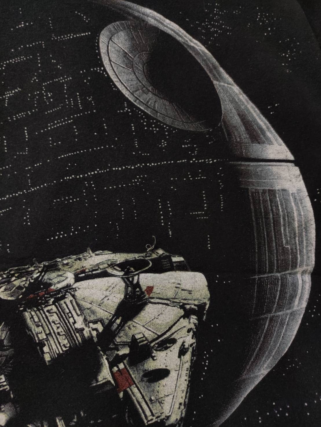 Lee Vtg 90's Star Wars Death Star Millennium Falcon AOP T-Shirt Size US M / EU 48-50 / 2 - 10 Thumbnail