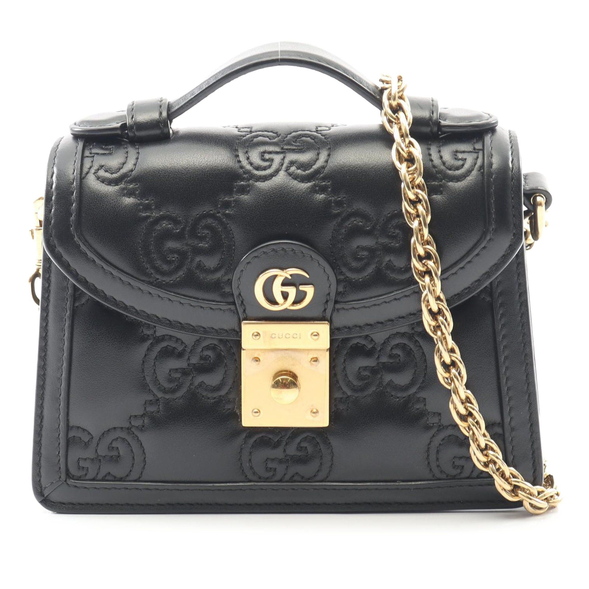 Gucci Small GG Matelasse Leather Top Handle Bag Size ONE SIZE - 1 Thumbnail