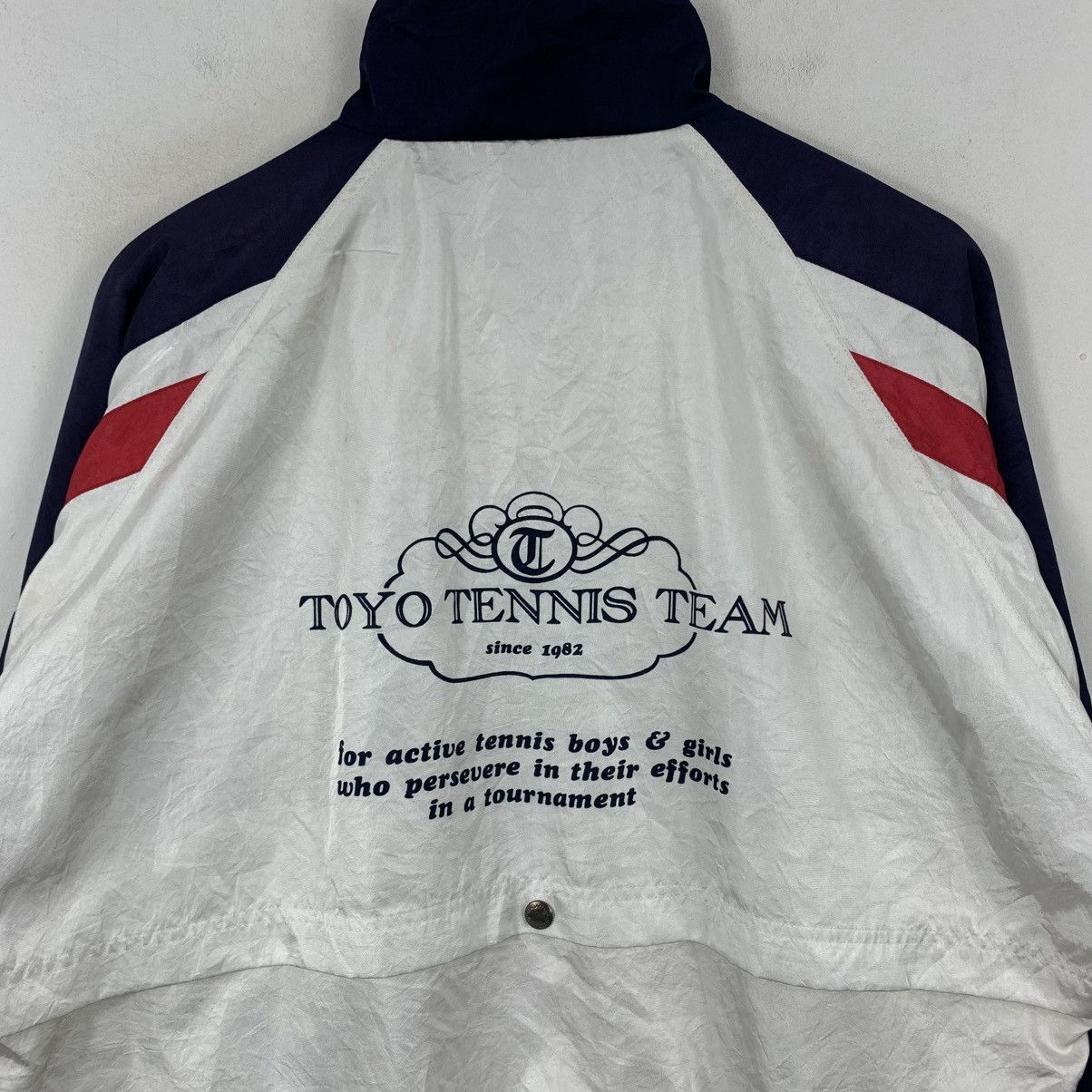 Dunlop Vintage TOYO TENNIS TEAM By Dunlop Windbreaker Light Jacket Size US L / EU 52-54 / 3 - 6 Thumbnail