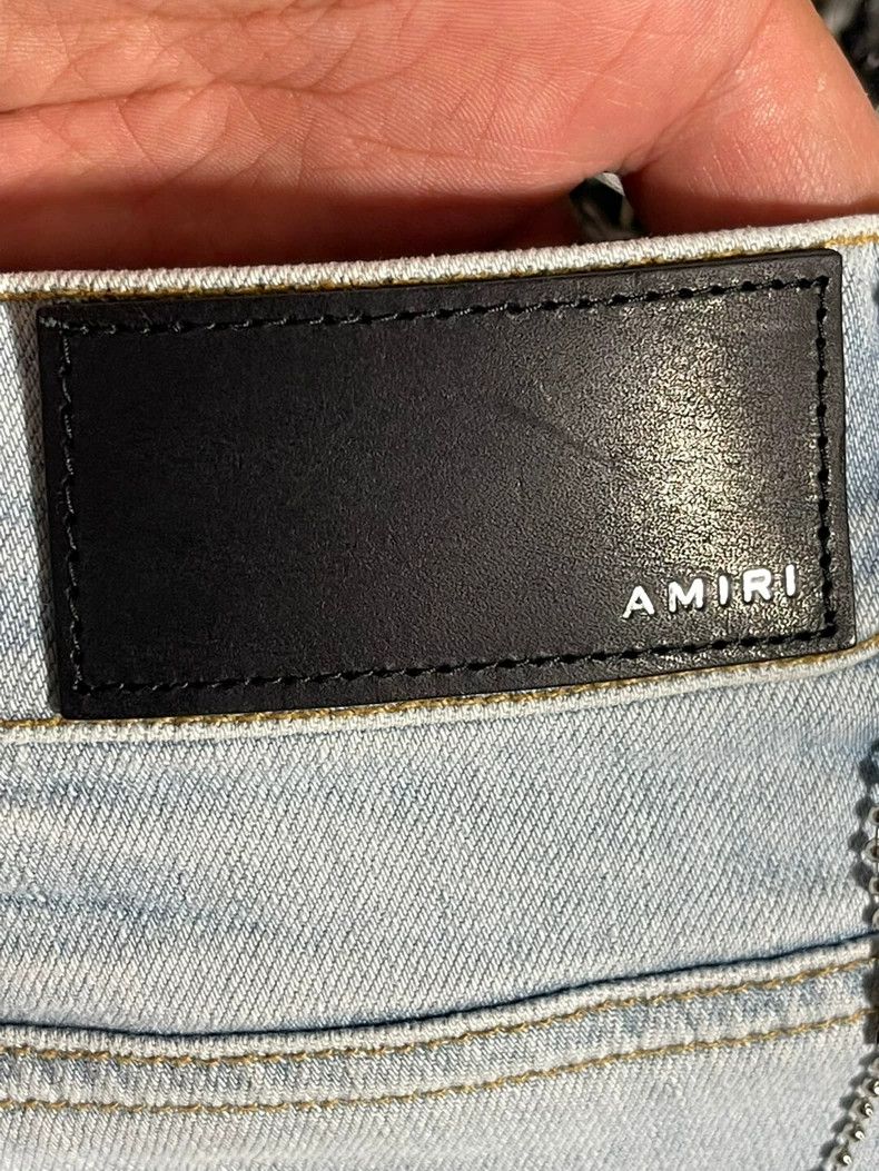 Amiri Amiri Watercolor Half Track Jean Size US 33 - 7 Thumbnail