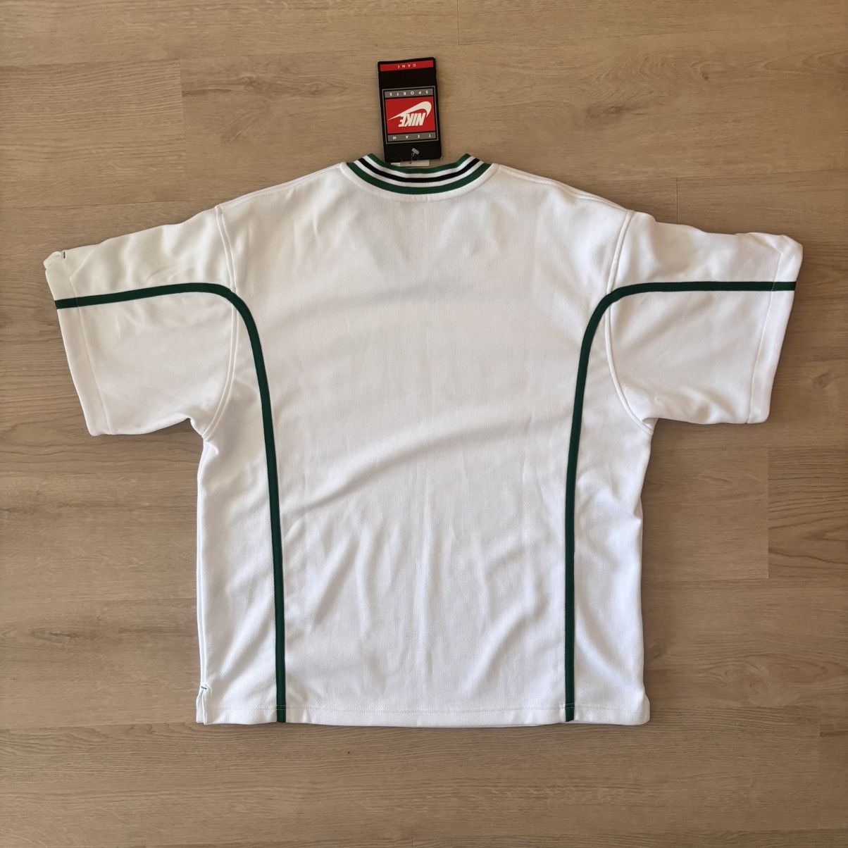 Nike 90s Nike Boston Celtics NBA Authentic Warm-Up Jersey Shirt Size US L / EU 52-54 / 3 - 13 Thumbnail