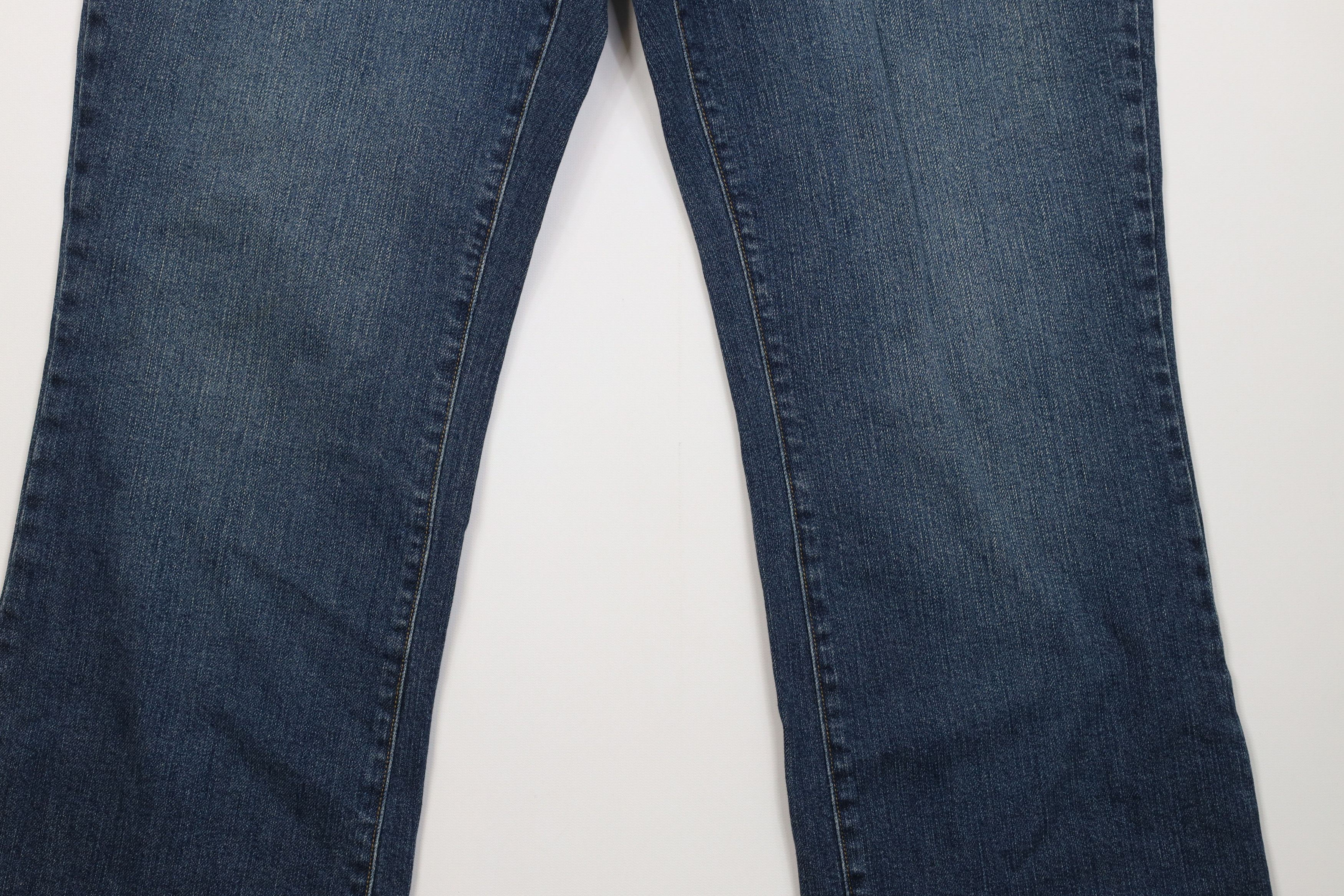 Lands' End Vintage 90s Y2K Lands End Flared Wide Leg Denim Jeans Blue Size 34" / US 12 / IT 48 - 4 Thumbnail