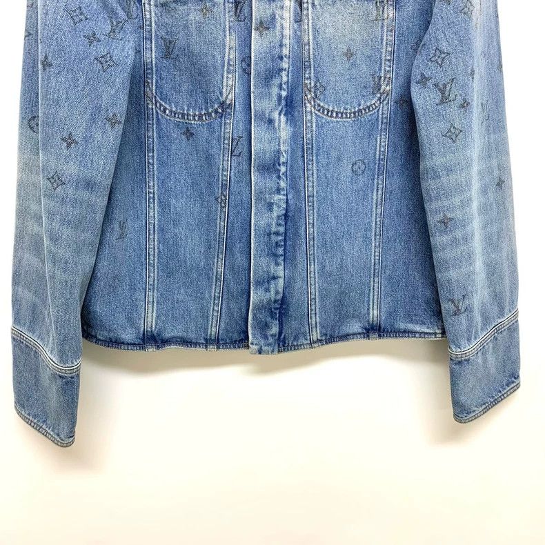 Louis Vuitton Louis Vuitton Gradient full-print denim jacket 2501-Nextarr Size US L / EU 52-54 / 3 - 6 Thumbnail