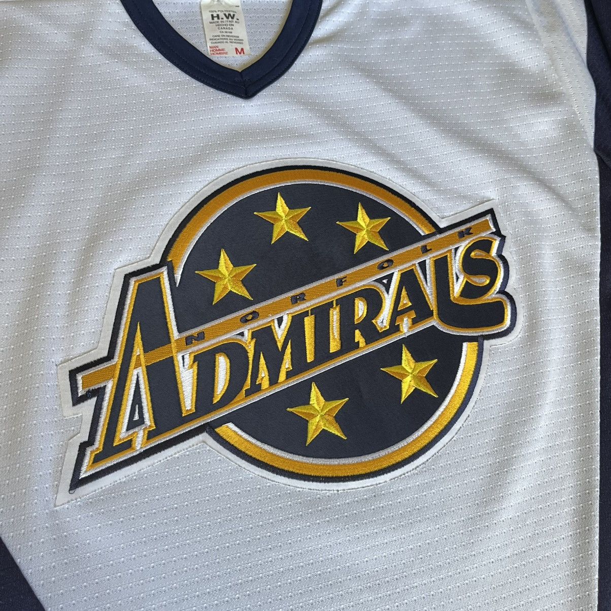 Vintage Vintage 2000s Norfolk Admirals AHL Home White Hockey Jersey Size US M / EU 48-50 / 2 - 3 Thumbnail