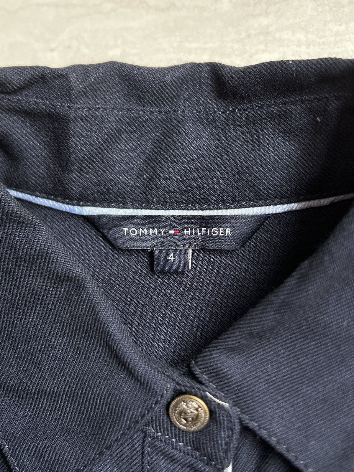 Tommy Hilfiger TOMMY HILFIGER Navy Shirt Size US XS / EU 42 / 0 - 6 Thumbnail