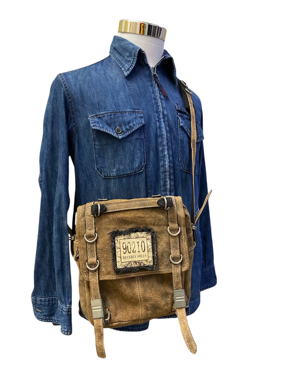 Genuine Leather × If Six Was Nine Rare Vintage Beverly Hills Leather Sling Bag Size ONE SIZE - 1 Thumbnail