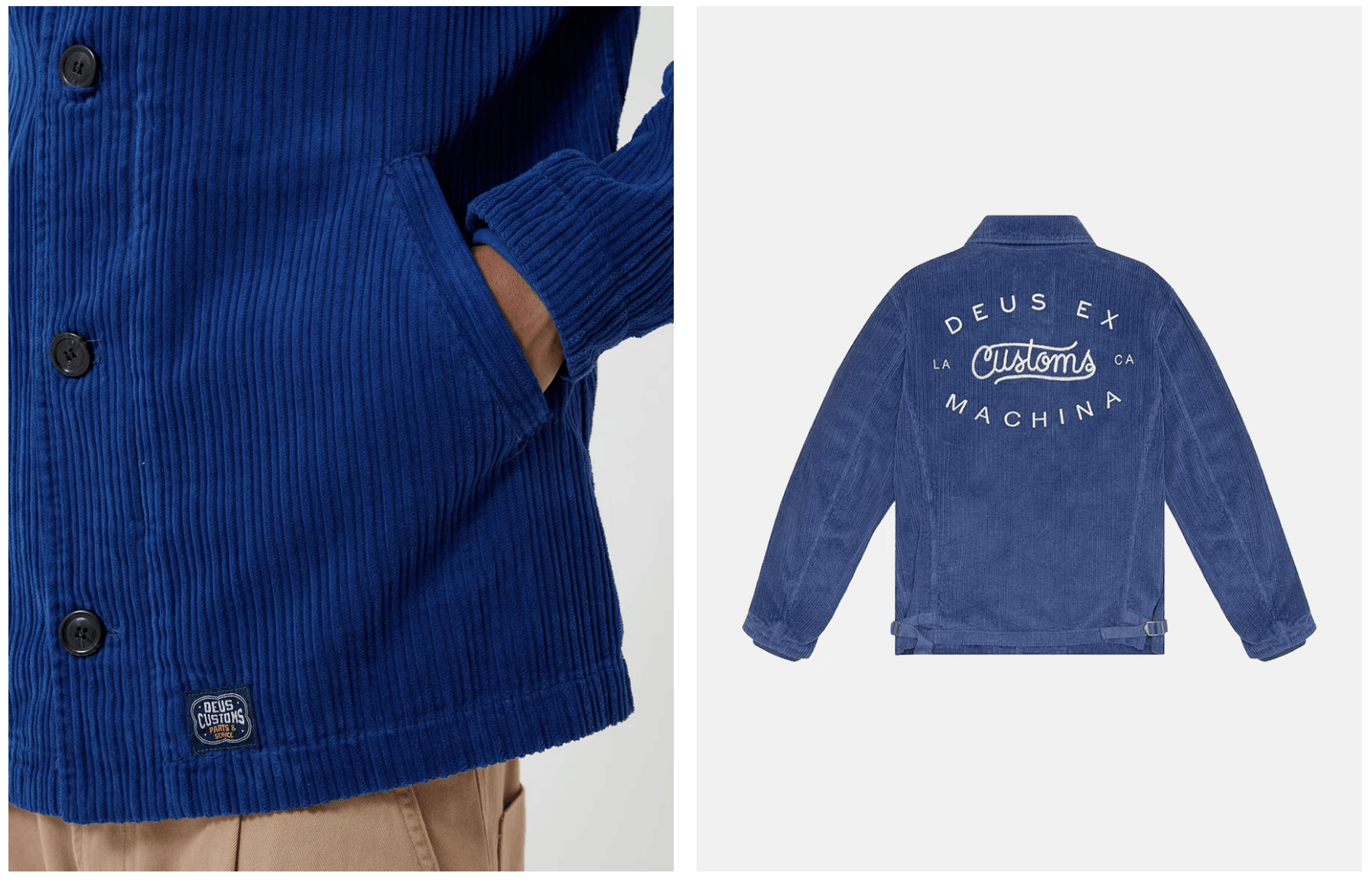 Deus Ex Machina Deus Ex Machina Blue Corduroy Barrel Jacket Size US XL / EU 56 / 4 - 4 Thumbnail