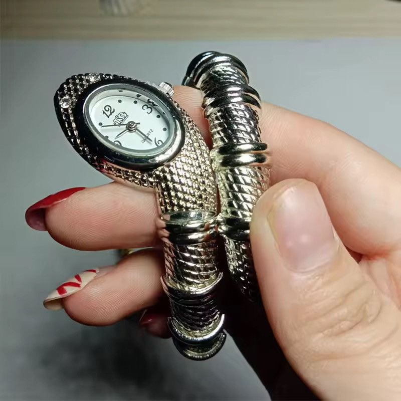 Jewelry Industrial Bracelet Watch - Cyber-Metal Mesh Timepiece Size ONE SIZE - 3 Thumbnail