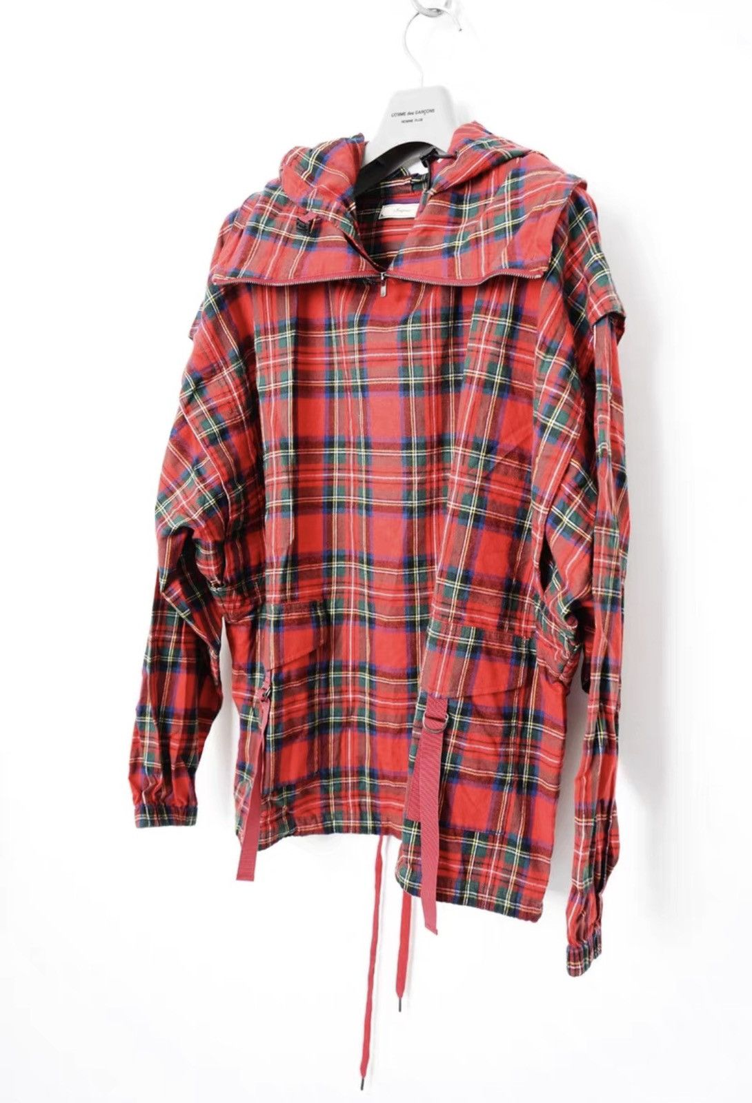Iroquois Japan Iroquois Plaid Drawstring Sweatshirt Size US XS / EU 42 / 0 - 1 Thumbnail