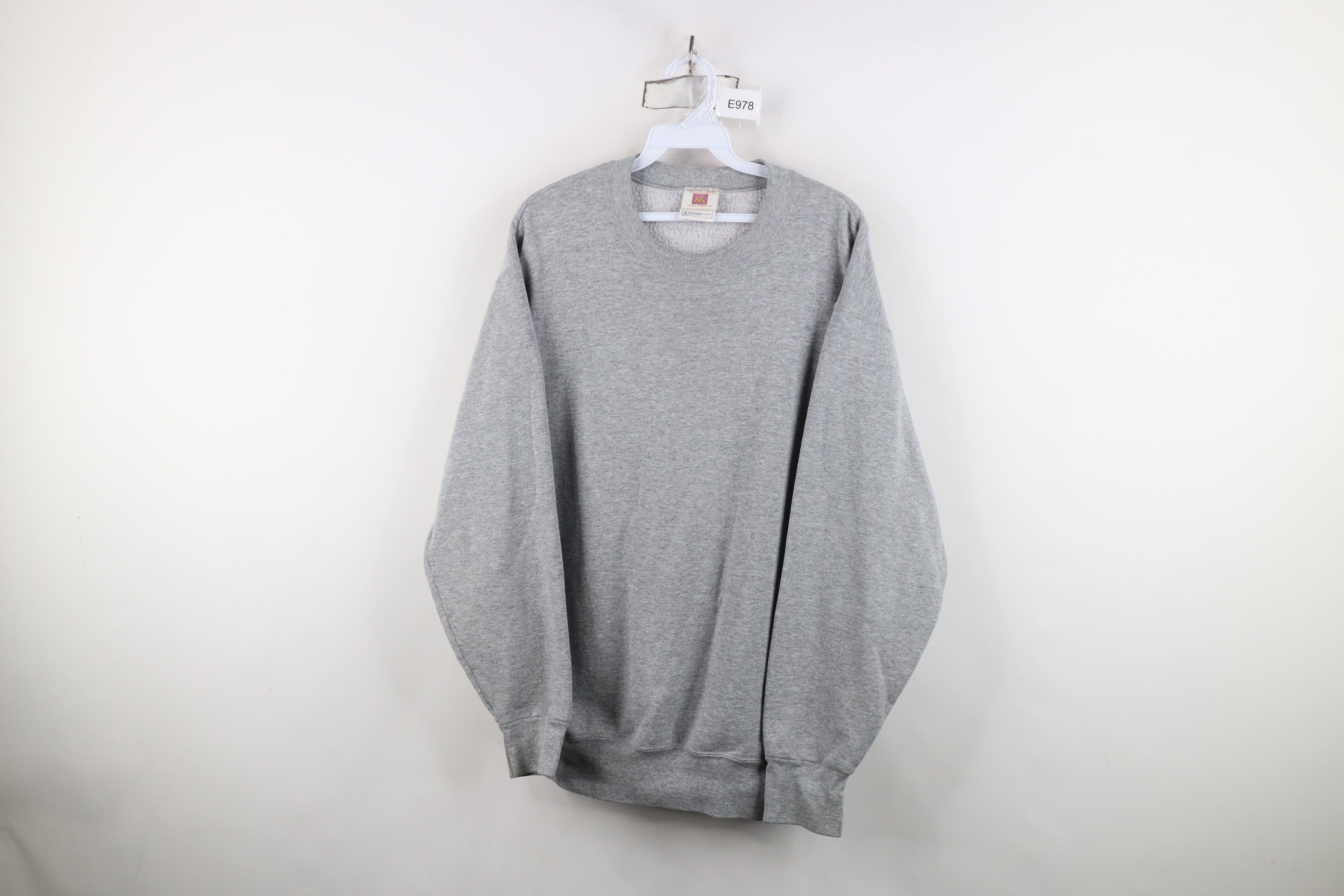 Vintage Vintage 90s Streetwear Heavyweight Crewneck Sweatshirt Gray Size US M / EU 48-50 / 2 - 1 Thumbnail
