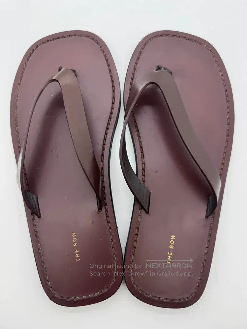 The Row The Row Flip Flops Women's Brown Sandals Size US 5.5 / IT 35.5 - 7 Thumbnail