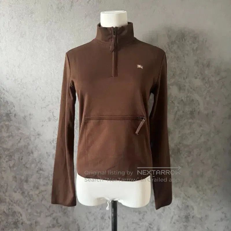 Burberry Burberry Brown Long Sleeve Crop Sweatshirt. Size M / US 6-8 / IT 42-44 - 2 Thumbnail
