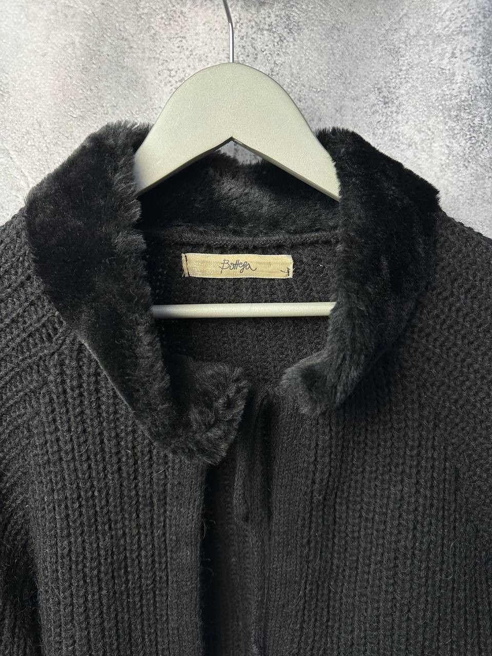 Elisa Cavaletti Bottega by Elisa Cavaletti Knitted Fur-Trim Cropped Jacket Size S / US 4 / IT 40 - 5 Thumbnail