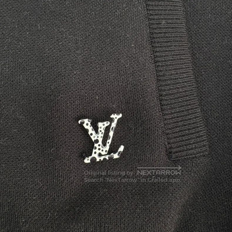 Louis Vuitton Louis Vuitton Yayoi Kusama Co-Branded Black Zip Hoodie Size US M / EU 48-50 / 2 - 6 Thumbnail