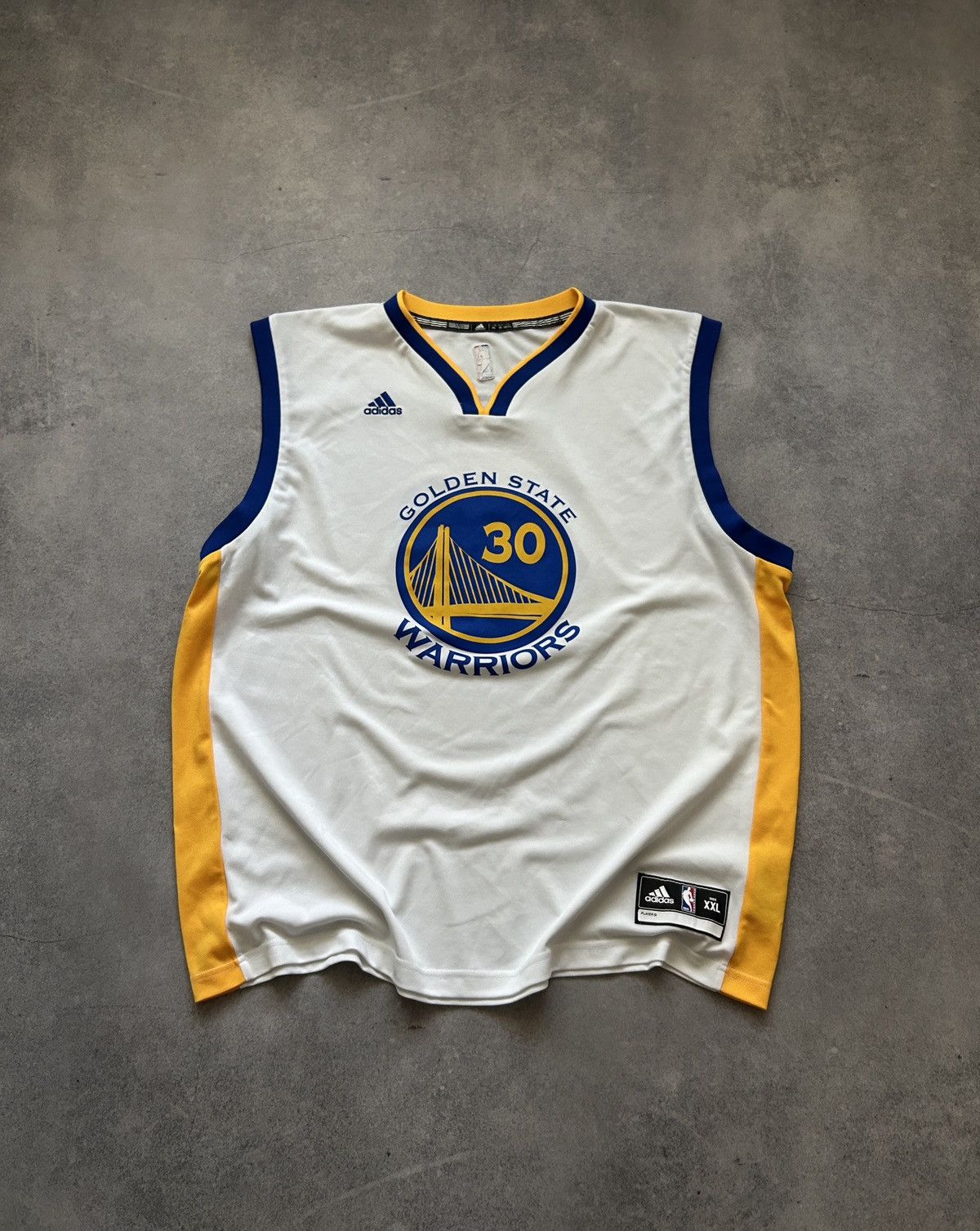Adidas × NBA Adidas Golden State Warriors big logo jersey Curry 30 Size US XXL / EU 58 / 5 - 1 Thumbnail