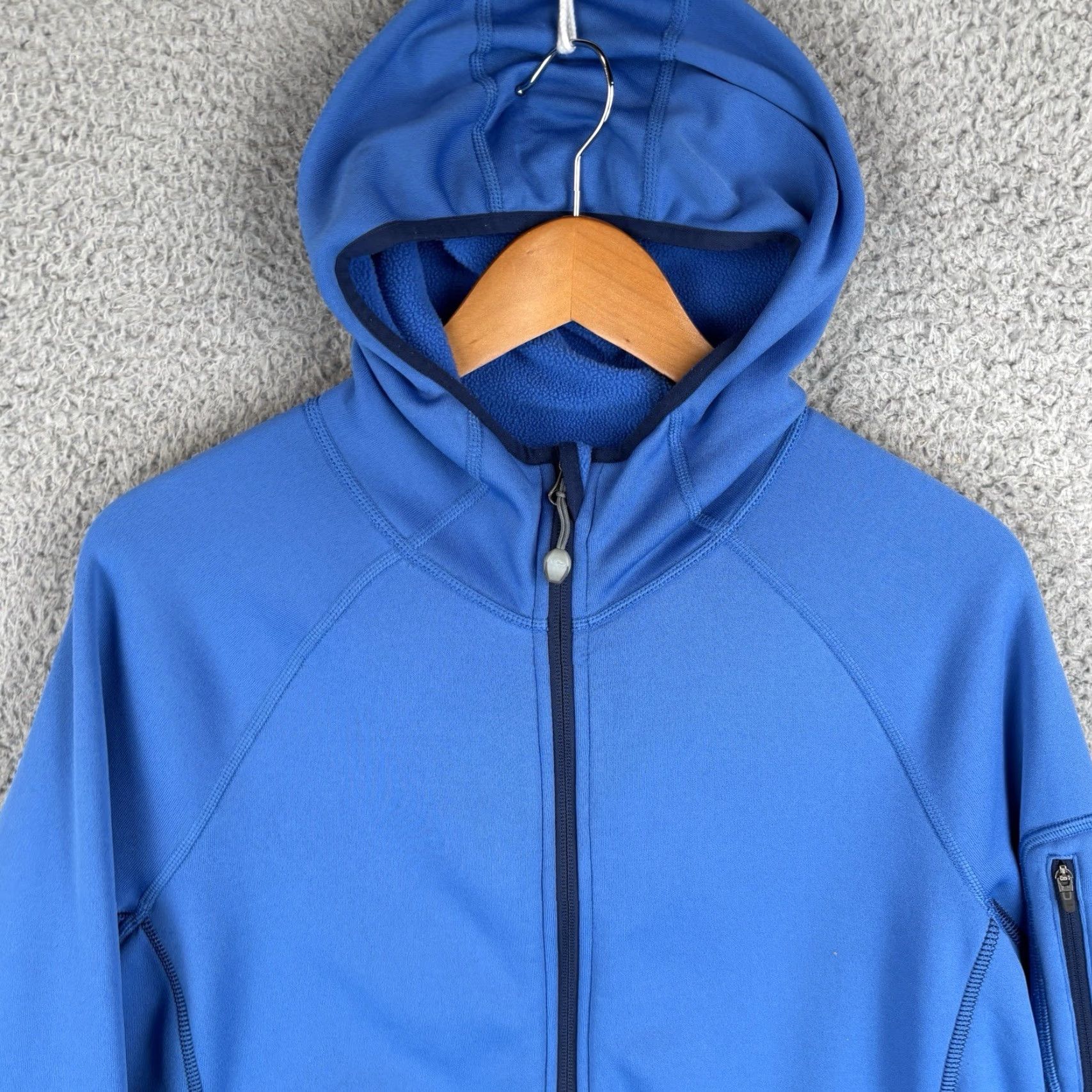 Vintage L.L.Bean Jacket Womens XL Blue Full Zip Hoodie Zip Pocket Running Gym Yoga Size XL / US 12-14 / IT 48-50 - 2 Thumbnail