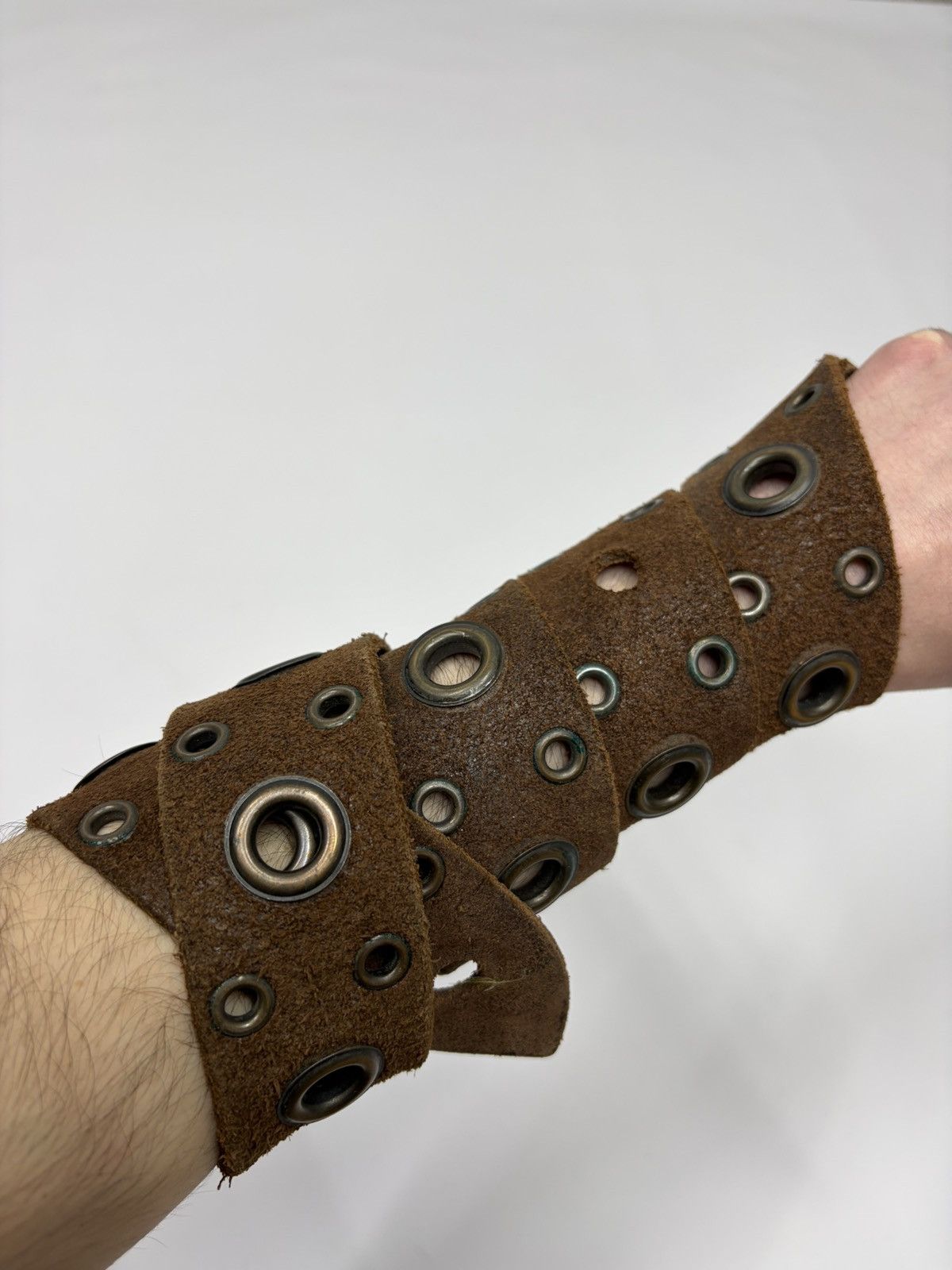 Hysteric Glamour Vintage Y2K Rhinestones Like Number Nine Punk Leather Belt Size 34 - 13 Thumbnail