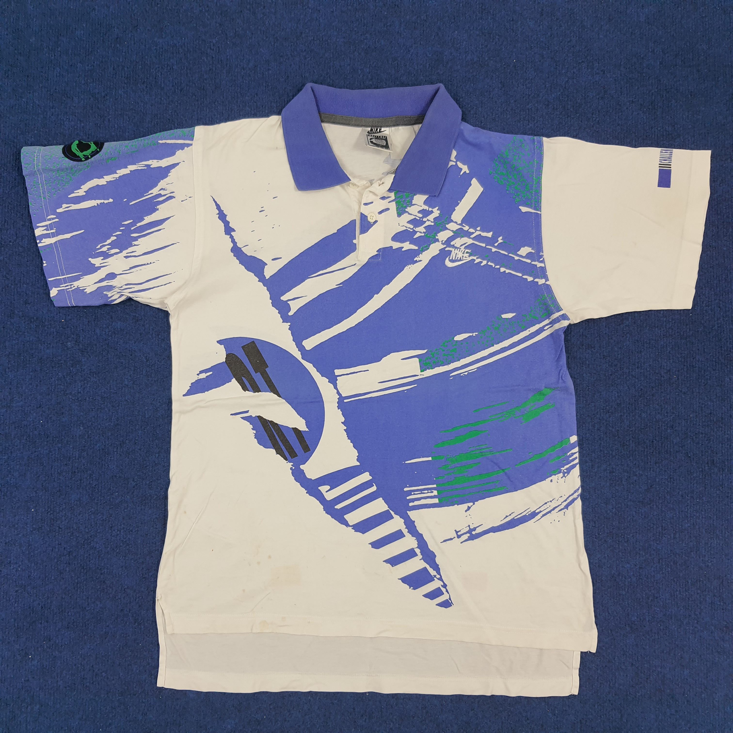 Nike × Vintage Vintage Nike Challenge Court Tennis Sports Polo Shirt Size US M / EU 48-50 / 2 - 1 Thumbnail
