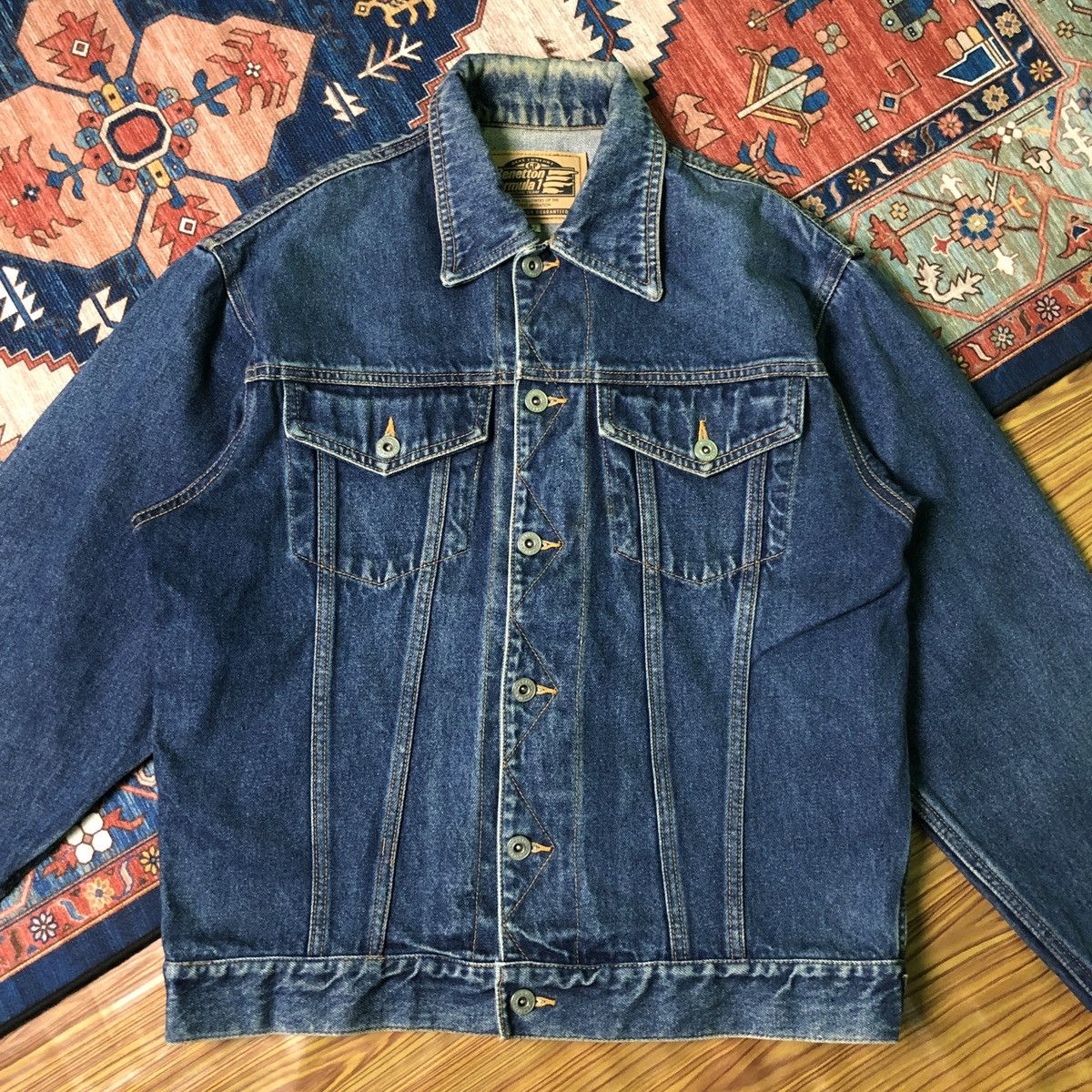 Benetton × Formula 1 × United Colors Of Benetton Benetton Formula 1 Denim Jacket Size US L / EU 52-54 / 3 - 2 Thumbnail