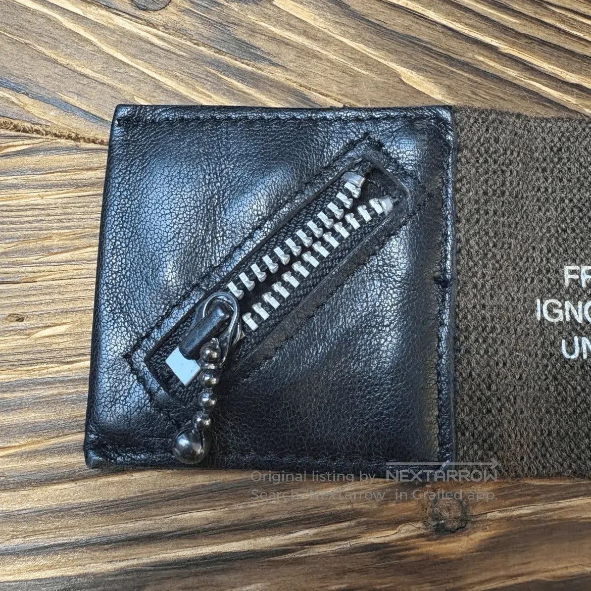 Undercover Undercover 03AW Paper Doll Leather Bracelet. Size ONE SIZE - 2 Thumbnail