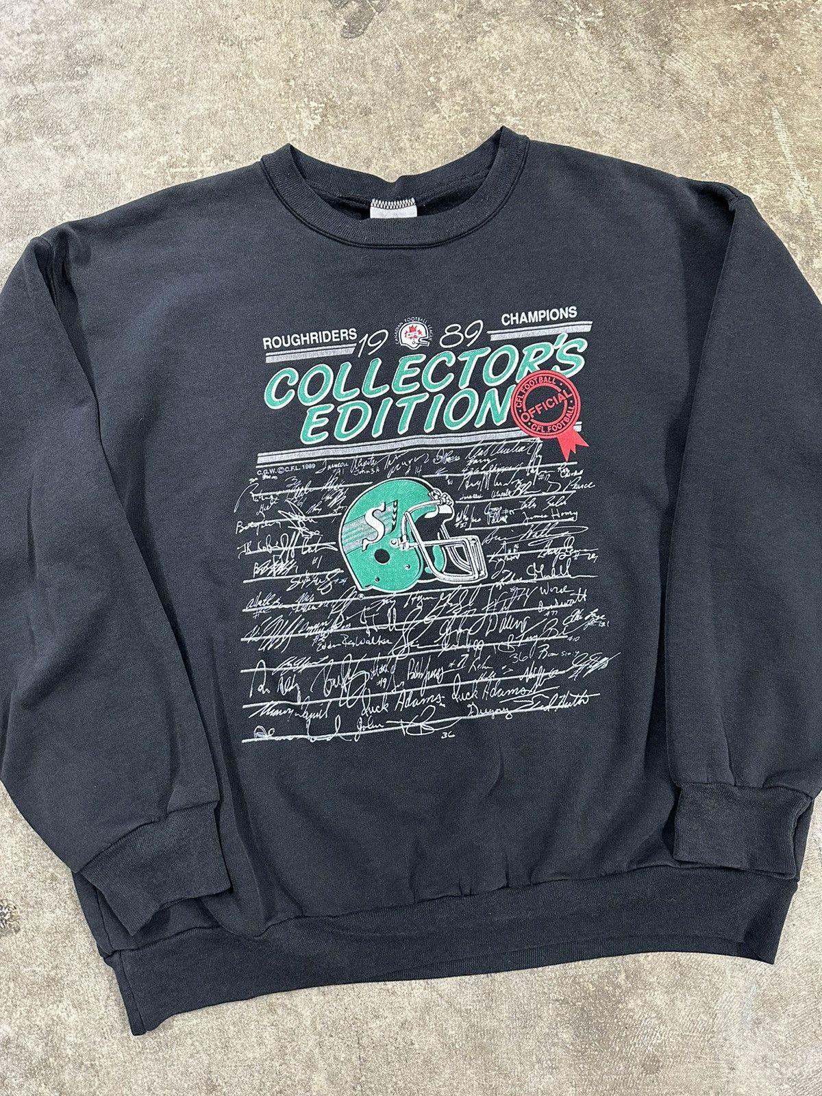 NFL Vintage 80s CFL Saskatchewan Roughriders Sweatshirt Size US S / EU 44-46 / 1 - 3 Thumbnail
