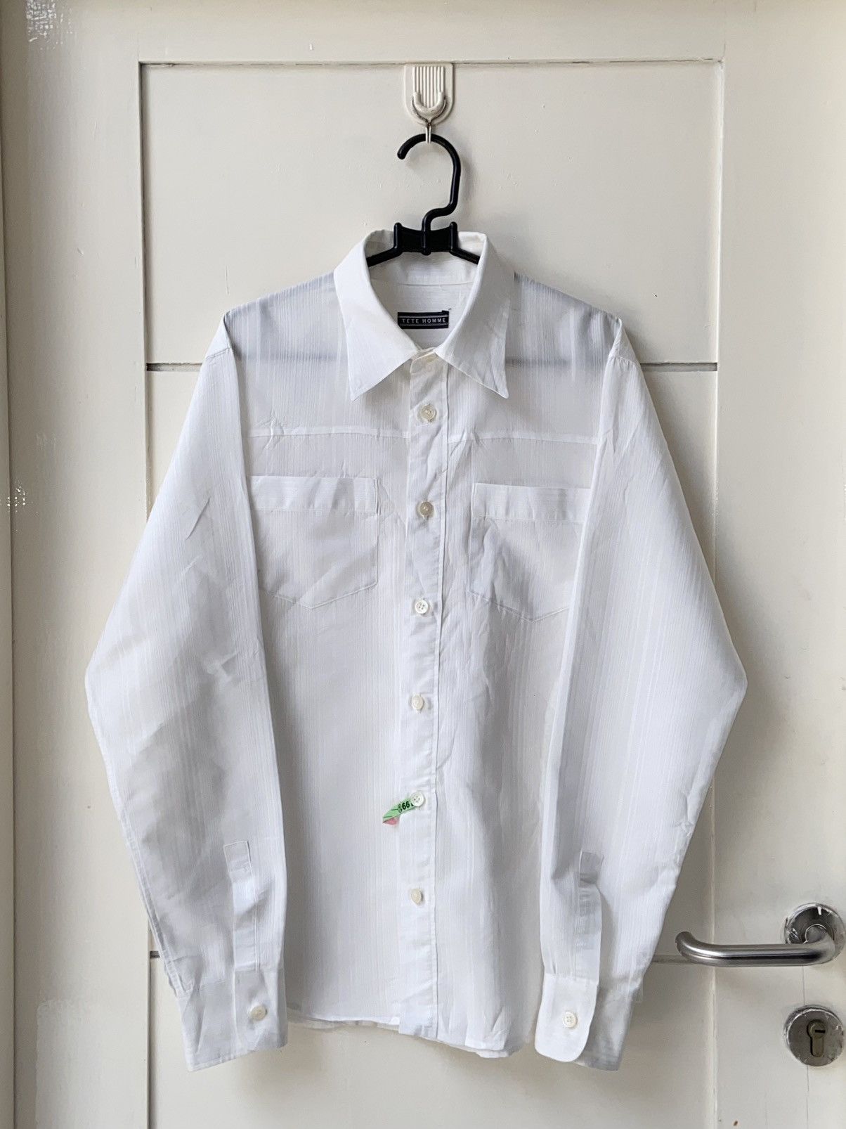 TETE HOMME White Striped Shirt