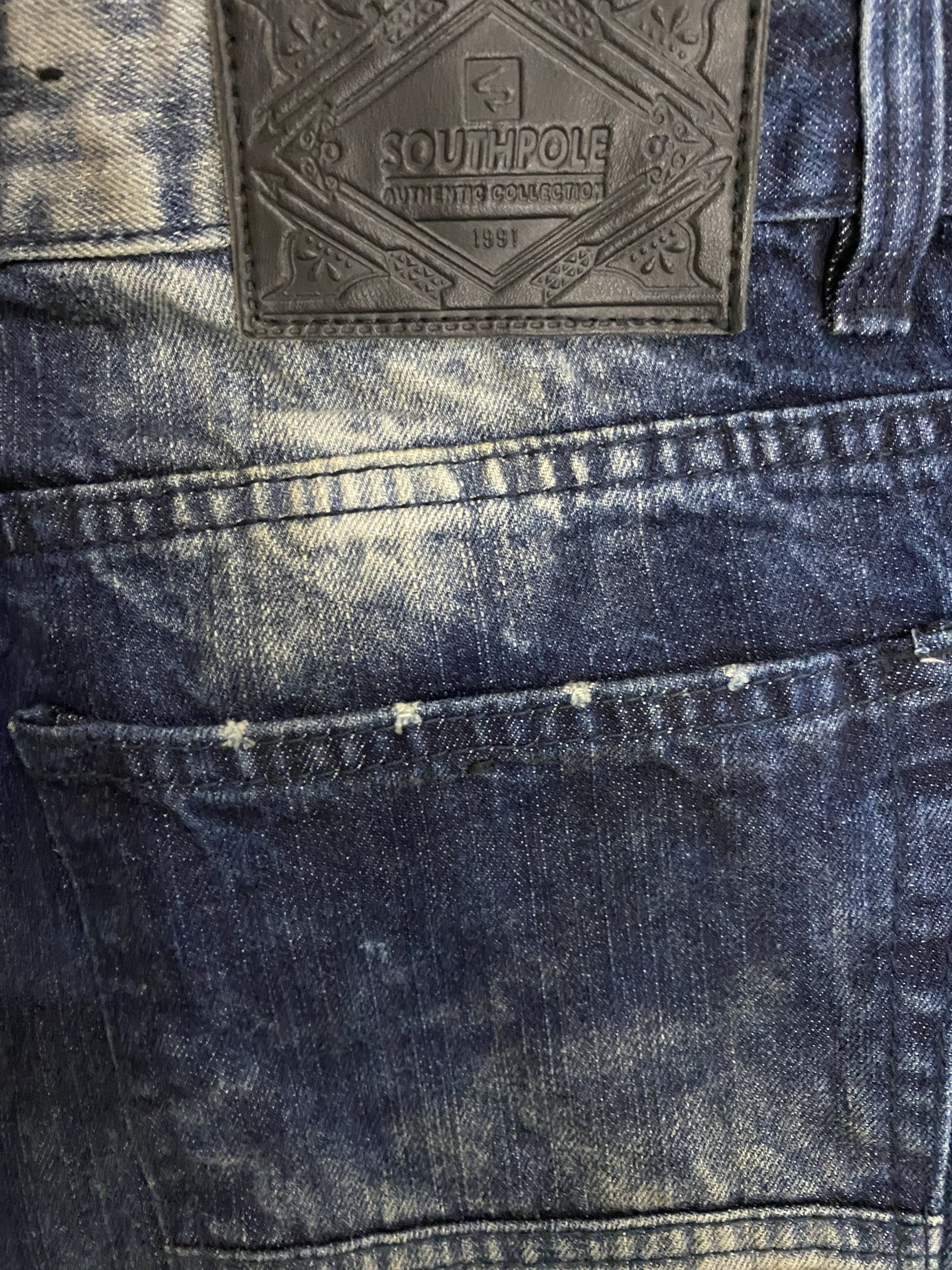 Southpole Rare Southpole Distressed Ripped Denim Jeans Size US 34 / EU 50 - 6 Thumbnail