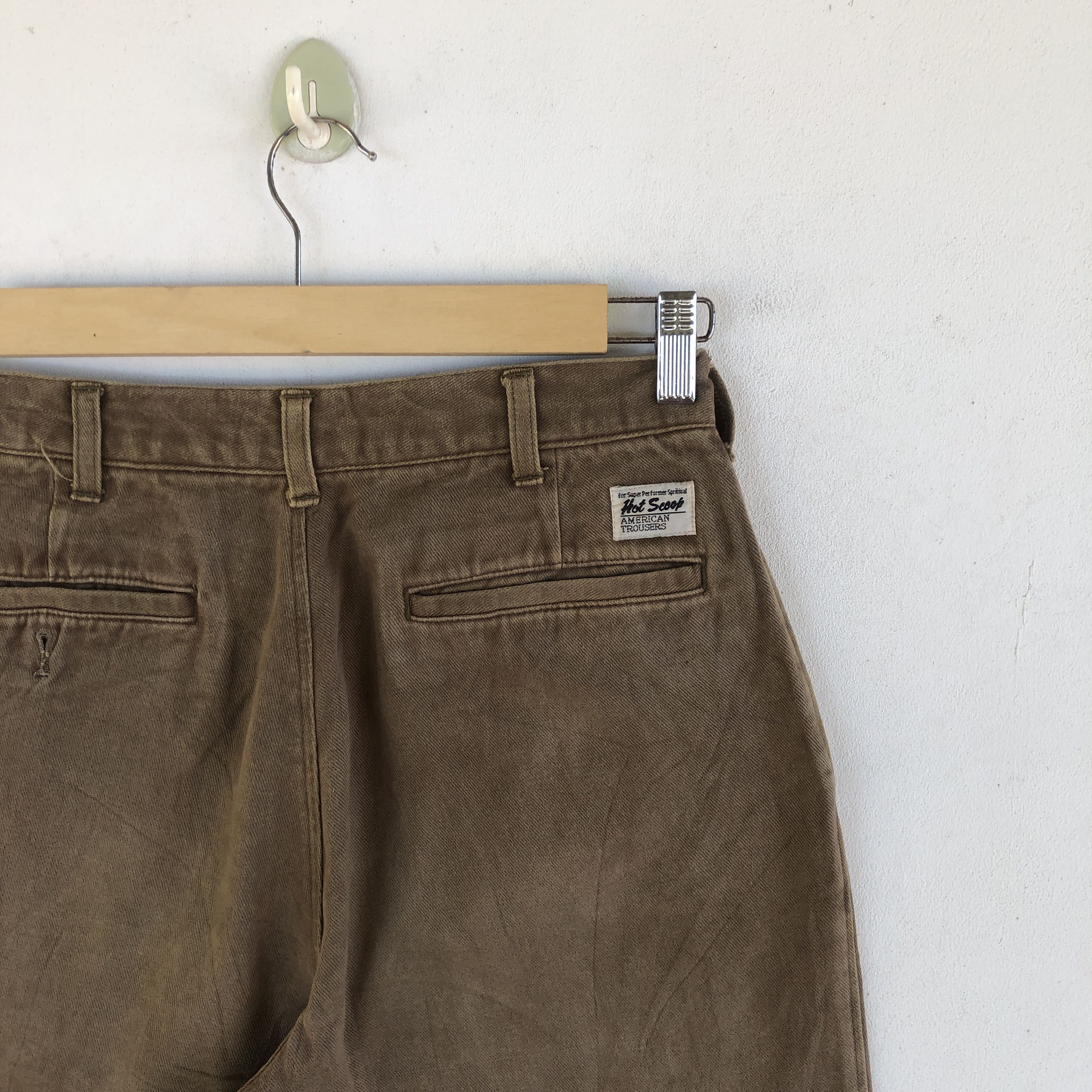 Japanese Brand Vintage Hot Scoop Cargo Pants Brown American Trousers Size 28" / US 6 / IT 42 - 5 Thumbnail